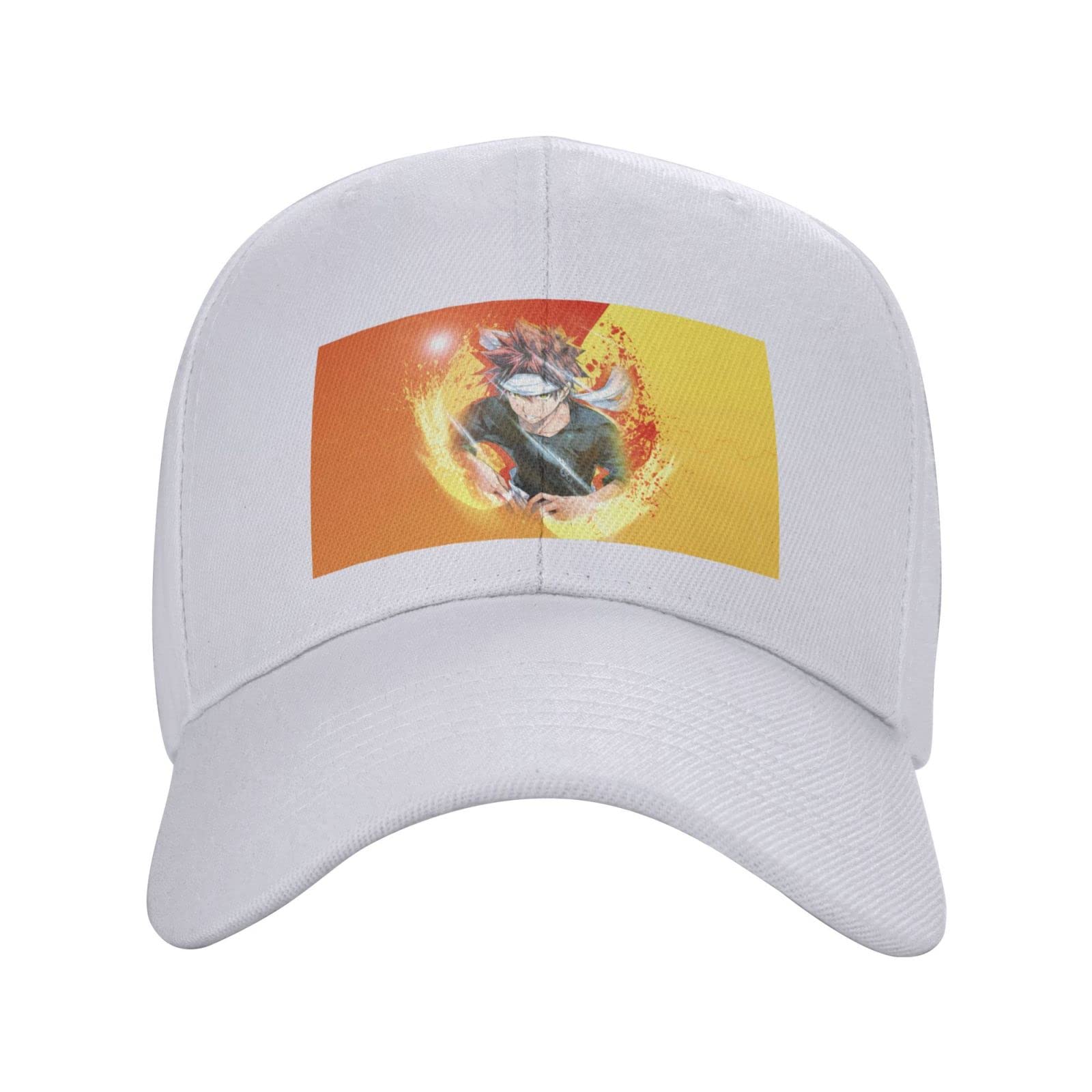 Anime Food Wars Baseball Cap - Soma Yukihira Unisex Adjustable Dad Hat & Trucker Cap for Outdoor Sports, Cosplay, and Anime Conventions