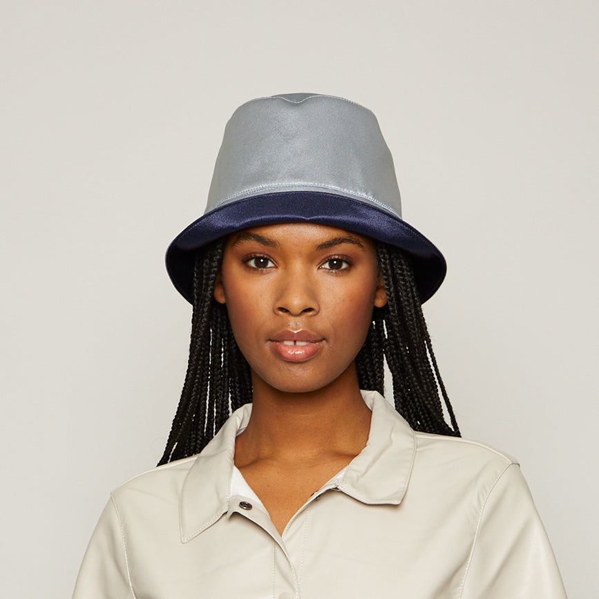 Charlie in Slate Blue/Navy - Stylish and Comfortable Women's Casual Dress for Everyday Wear, Office, and Weekend Outings