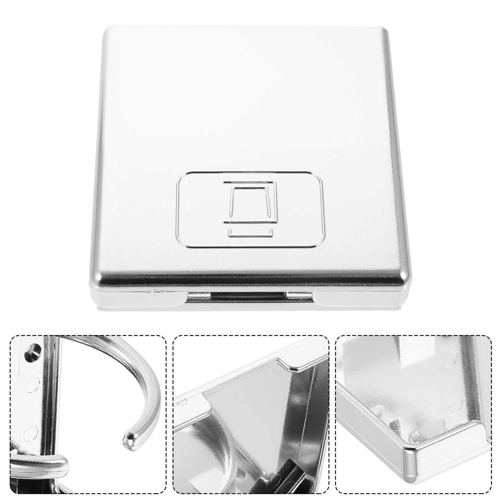 Universal Foldable Cup Holder for Foosball Table & Car - ABS Silver Drink Stand for Lip Gloss, Soda Cans & Beverages | Perfect for Game Rooms, Parties & Road Trips