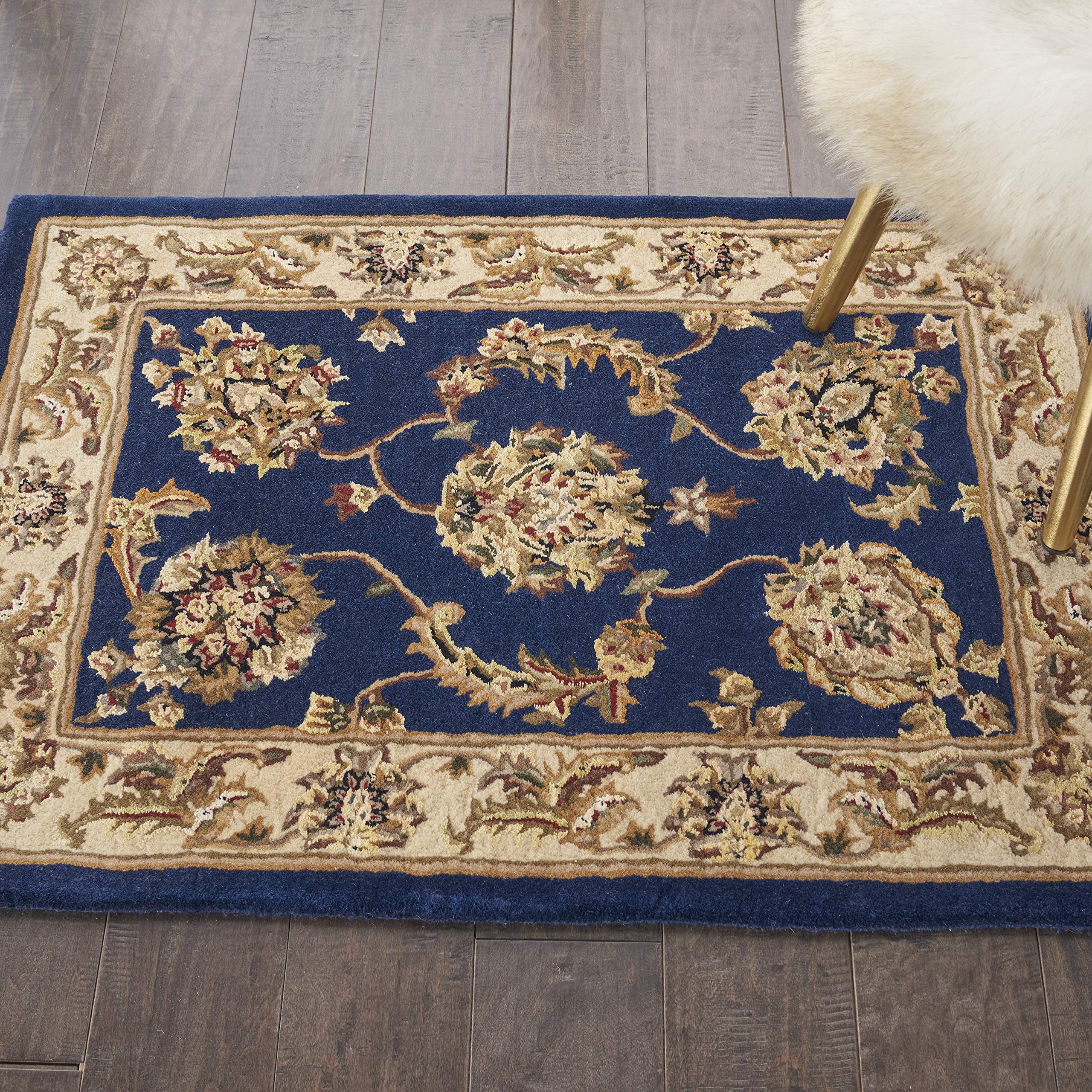 Nourison 2000 Persian Navy 2' x 3' Non-Shedding Easy-Clean Area Rug - Perfect for Bedroom, Living Room, Dining Room & Kitchen Decor (2x3)