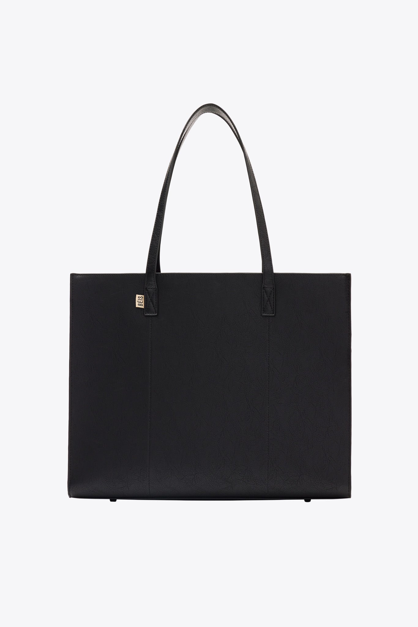Premium Large Black Work Tote Bag for Women - Spacious Professional Office Tote with Laptop Compartment - Perfect for Business, Commuting & Travel