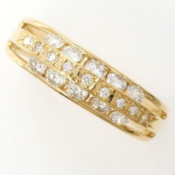 18K Yellow Gold Diamond Ring for Women - Elegant Solitaire Engagement & Wedding Band - Perfect for Proposals, Anniversaries & Special Occasions