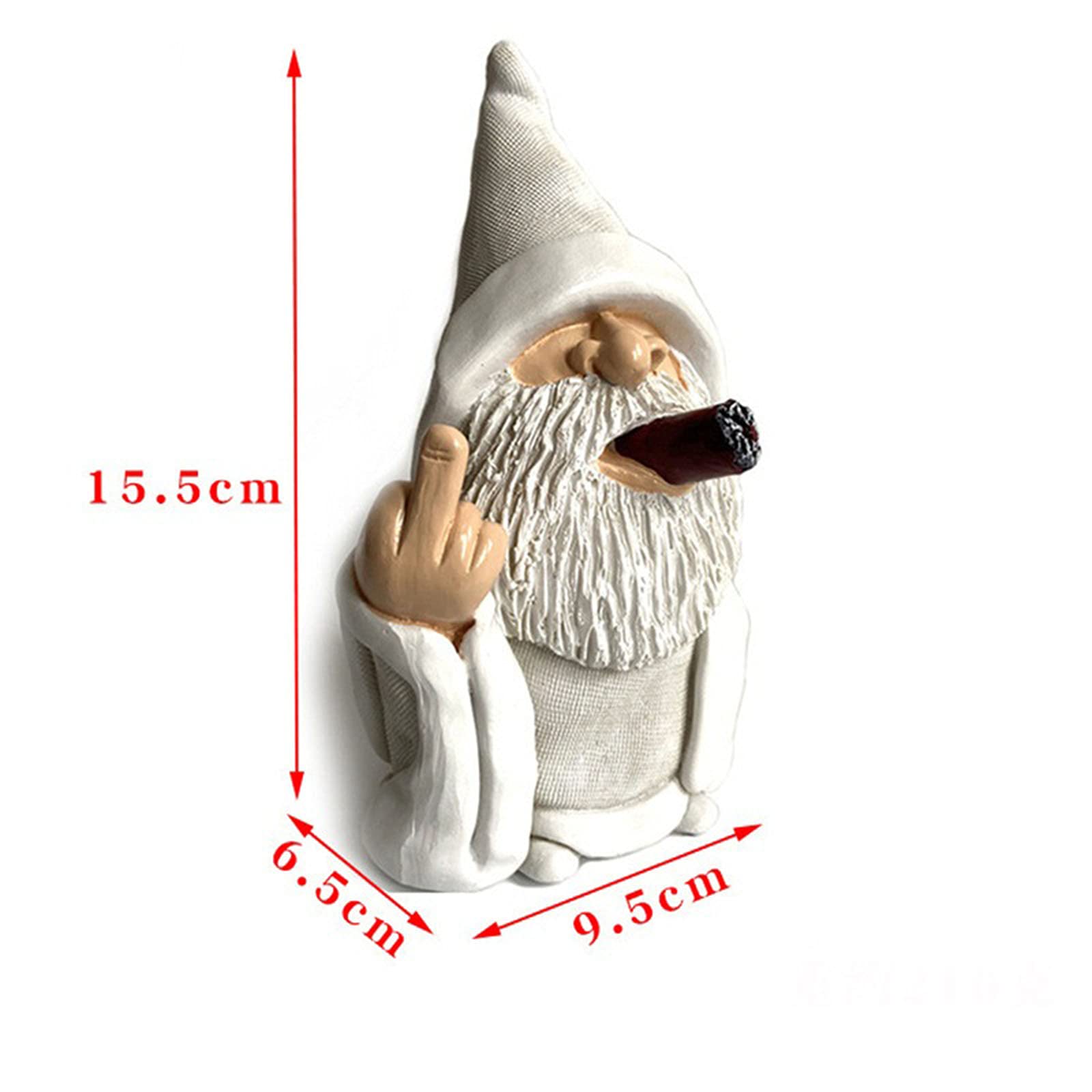 Smoking Wizard Big Tongue Gnome Statue - Funny Outdoor Garden Decor for Lawn, Yard & Indoor Use - Whimsical Lawn Ornament & Unique Home Decoration - Perfect for Halloween, Christmas & Themed Parties