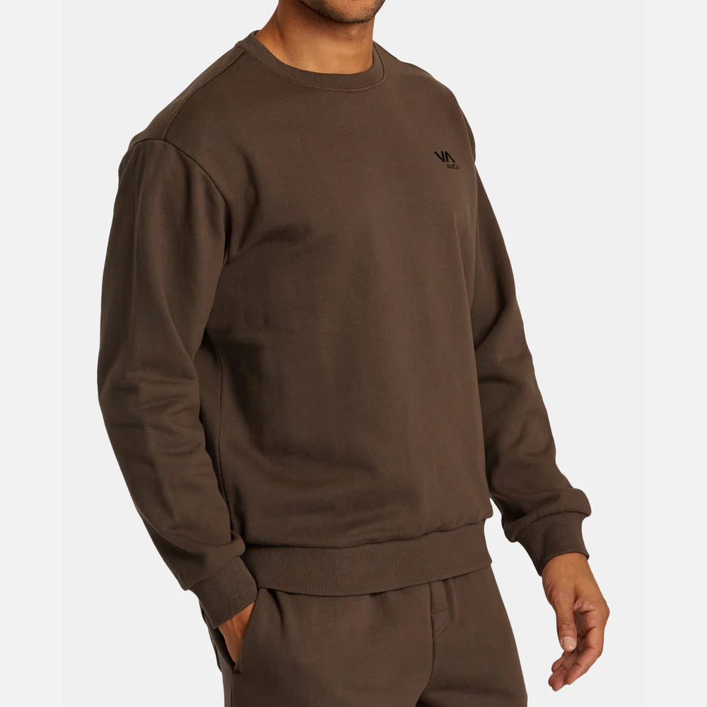 RVCA VA Essential Sweatshirt for Men & Women - Comfortable Cotton Pullover Hoodie for Casual Wear, Street Style & Outdoor Activities