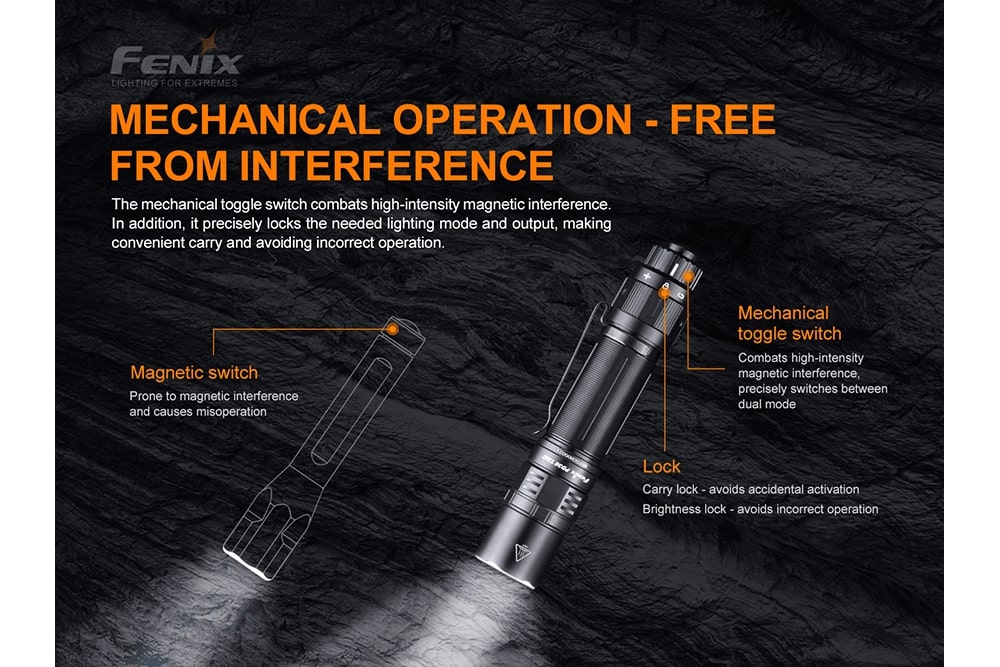 Fenix PD36 TAC Tactical Flashlight 3000 Lumens - Rechargeable LED Flashlight for Camping, Hiking, Emergency & Outdoor Adventures