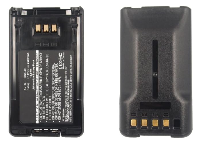 Synergy Digital 2-Way Radio Battery - Compatible with Kenwood KNB-47L (Li-ion 7.4V 2500mAh) | Long-Lasting Replacement Battery for Walkie Talkies | Perfect for Outdoor Adventures, Construction Sites & Emergency Communication