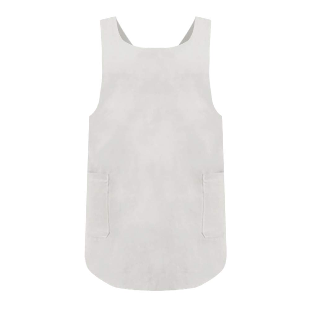 Women's Cross Back Apron - Japanese Style Linen Cotton Kitchen Pinafore for Cooking, Baking & Housework - Perfect for Chefs, Home Cooks & Baristas
