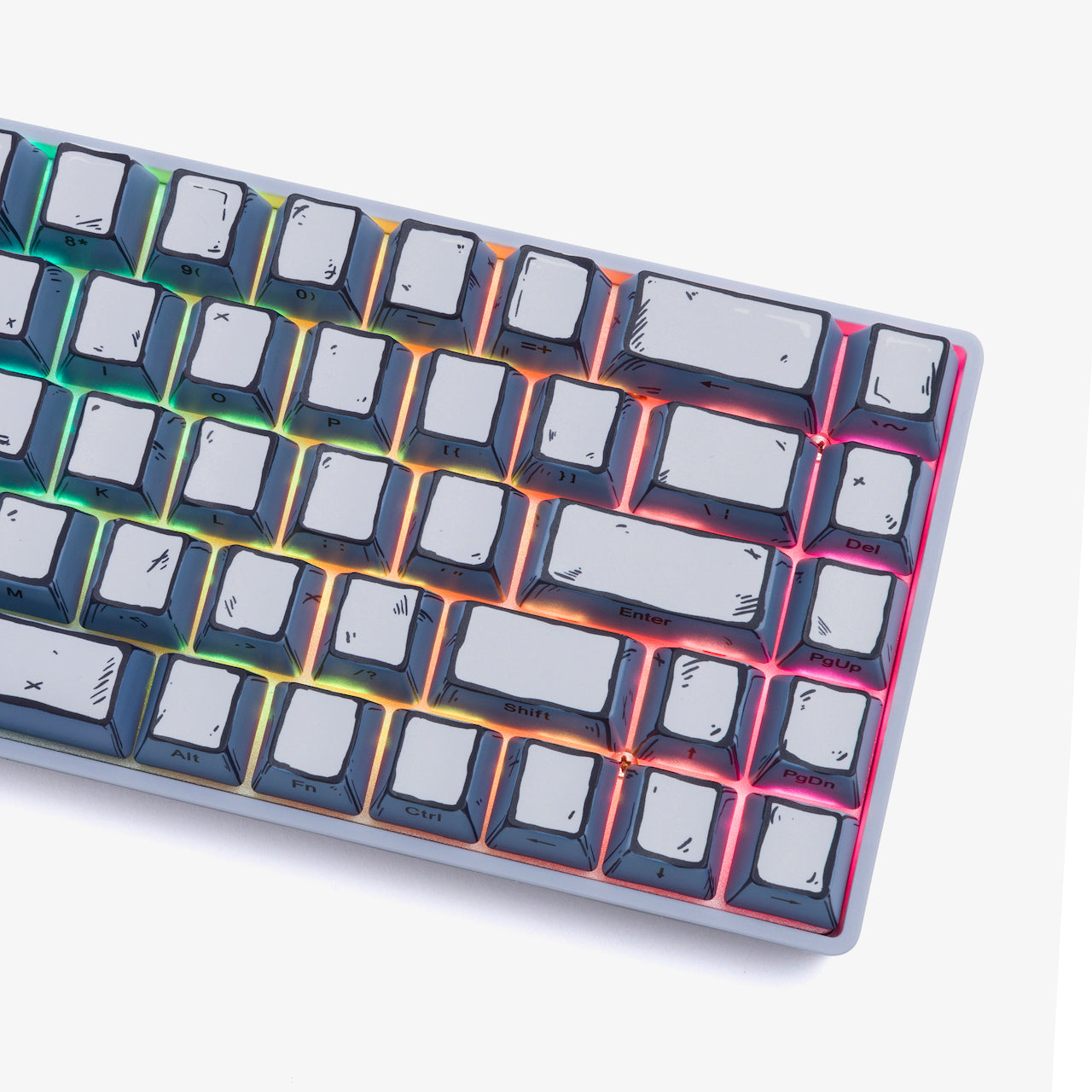 CELSHADE Basecamp 65+ Mechanical Keyboard - Compact 65% Layout, RGB Backlit, Gray Color | Perfect for Gaming, Office Work & Programming