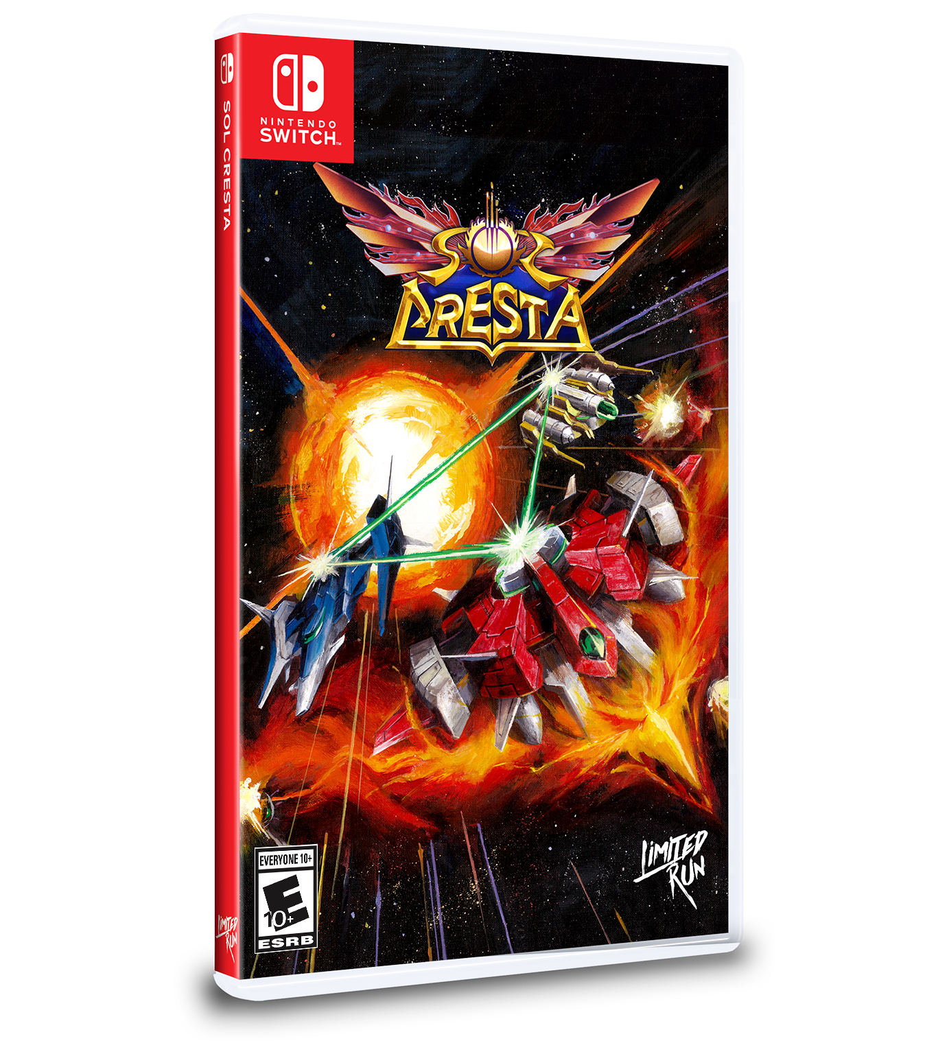 Switch Limited Run #141: SOL CRESTA Dramatic Edition - Nintendo Switch Physical Game - Collector's Edition for Retro Arcade Shooter Fans | Perfect for Gaming Nights & Nostalgic Play