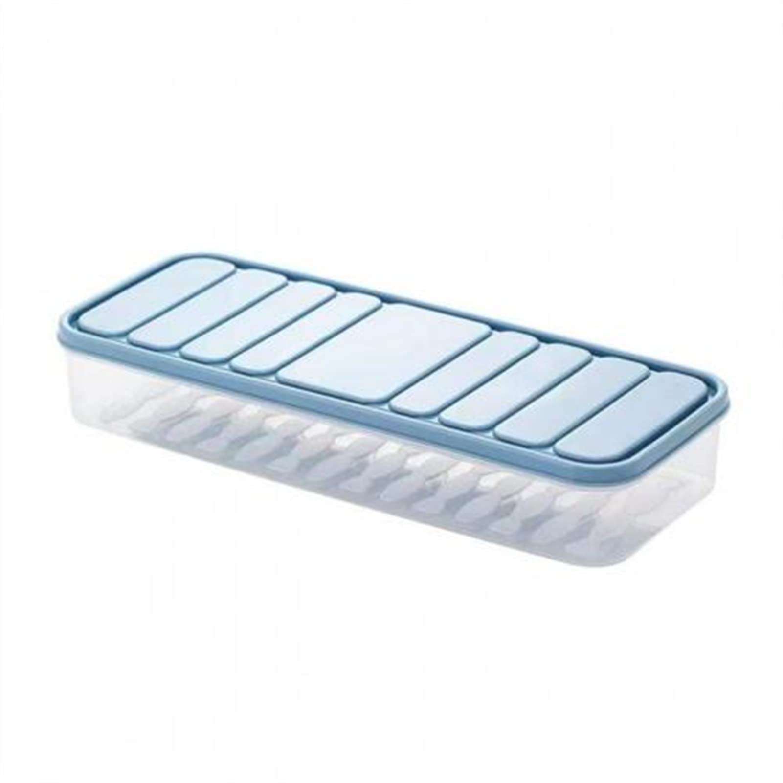 **NFEGSIYA Large Blue Dumpling Storage Box - Food Grade Refrigerator Organizer for Home Kitchen, Fridge Freezer Container - Perfect for Meal Prep, Leftovers & Dumpling Organization (L)**