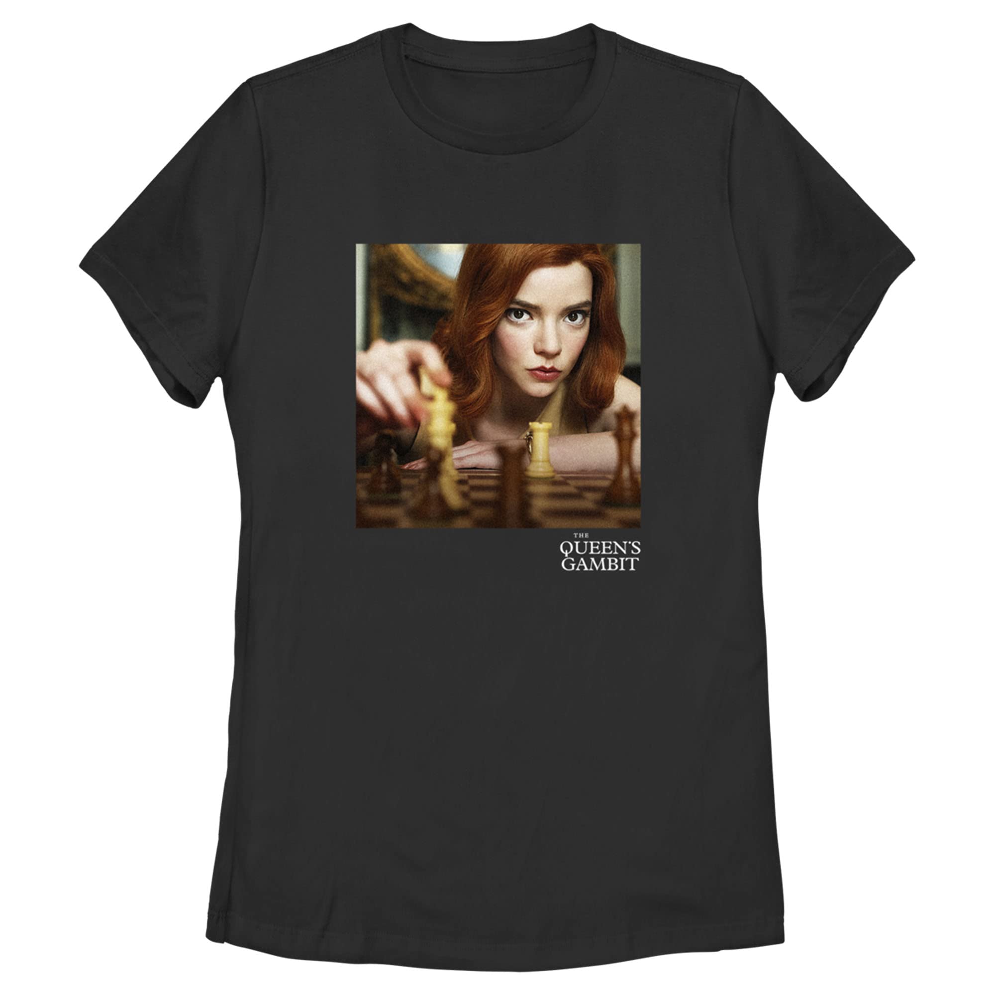 Women's The Queen's Gambit Checkmate Graphic T-Shirt - Chess Lover Gift & Casual Outfit for Fans