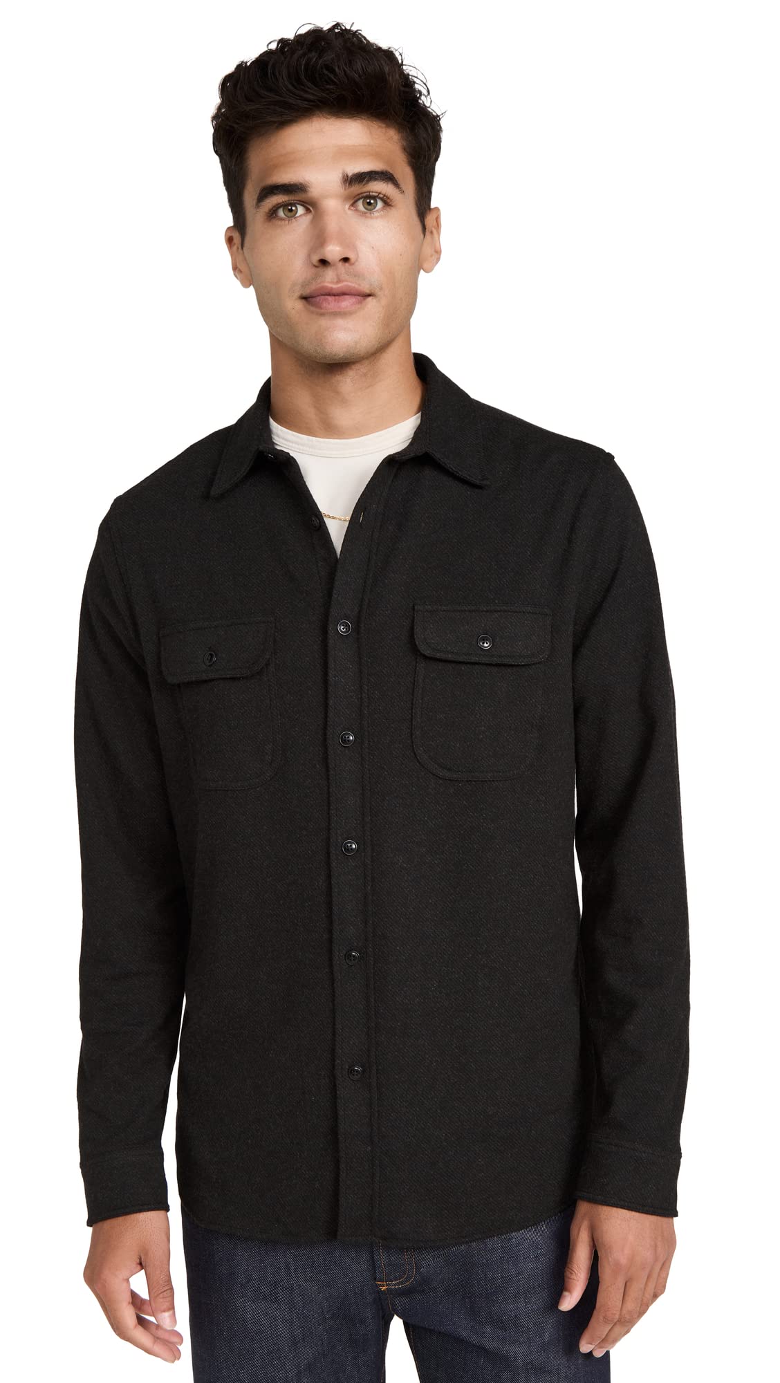 Faherty Men's Legend Sweater Shirt - Soft Cotton Blend Pullover for Casual Wear & Layering | Perfect for Fall & Winter Outfits, Office & Weekend Style