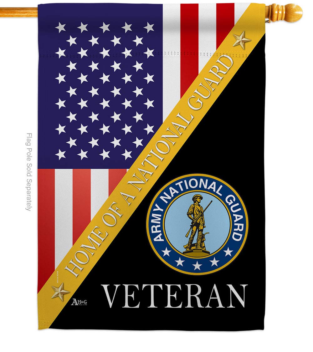 Americana Home & Garden H140609-BO 28x40 Inch Double-Sided Army National Guard House Flag - Patriotic Military Decorative Banner for Yard, Garden & Outdoor Display - Perfect Gift for Veterans & Armed Forces Supporters