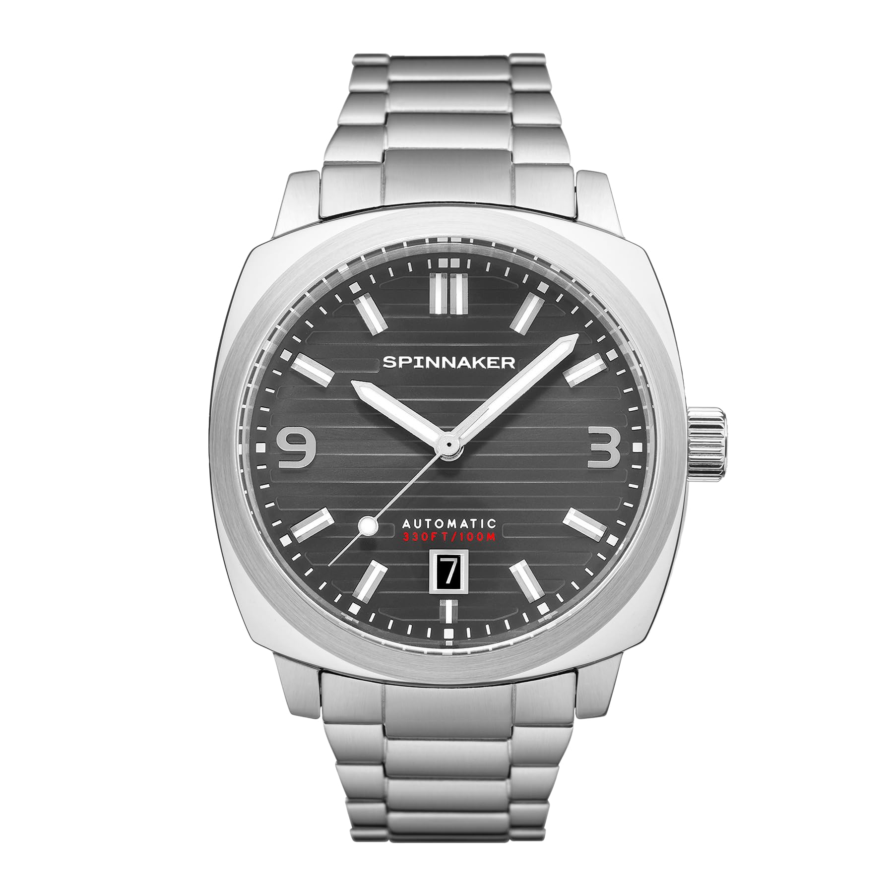 Spinnaker Hull Japan Automatic Watch for Men - SP-5073-11 | Waterproof Diver's Watch with Stainless Steel Case & Leather Strap | Perfect for Diving, Swimming & Everyday Wear