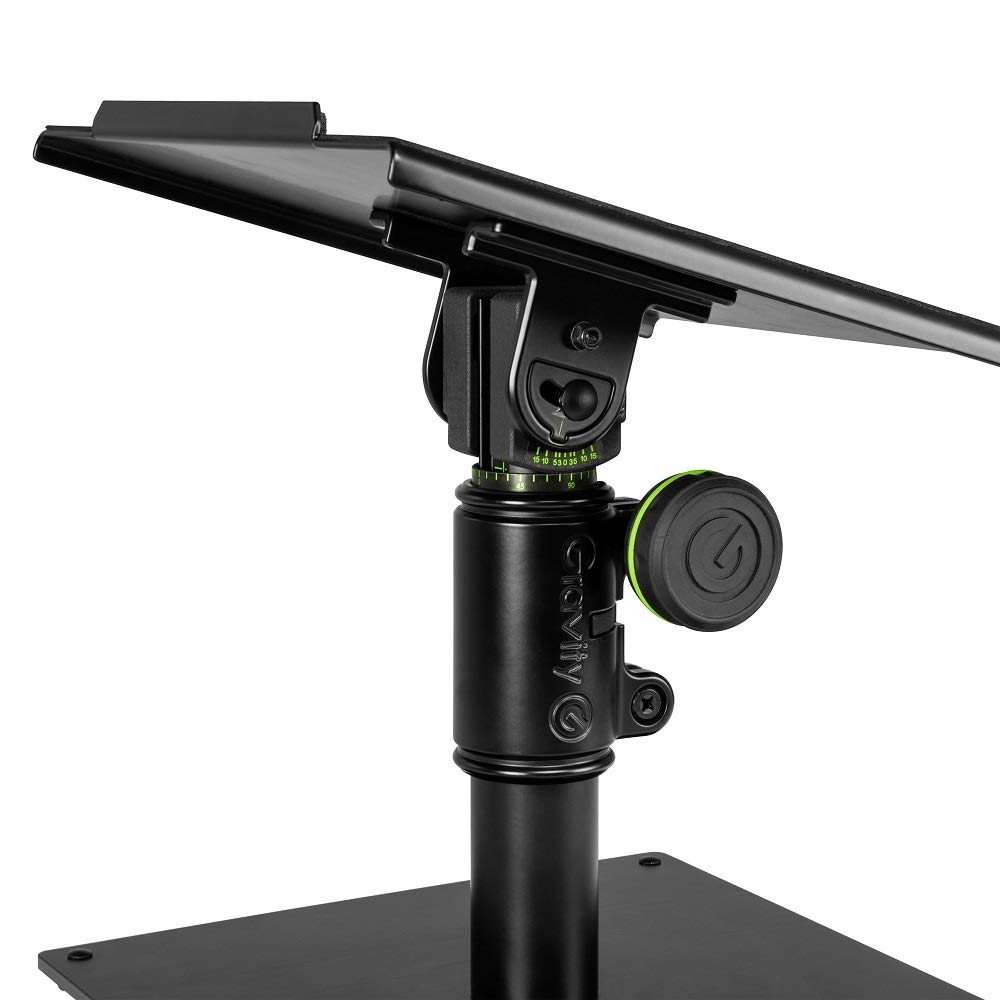 STANDS SP 3102 Studio Monitor Speaker Stands - Heavy Duty Adjustable Speaker Stand for Studio Monitors, PA Speakers & DJ Equipment (Pair, Black) - Perfect for Home Studios, Recording Studios & Live Performances