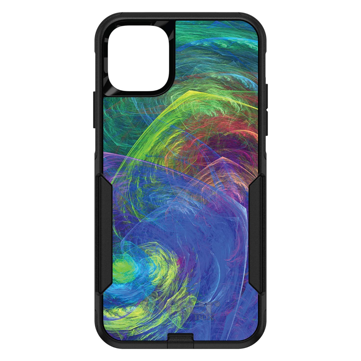 DistinctInk iPhone 13 Pro MAX Case (6.7 Inch) - Durable Abstract Swirl Design Protective Cover - OtterBox Commuter Alternative - Perfect for Work, Travel & Everyday Use
