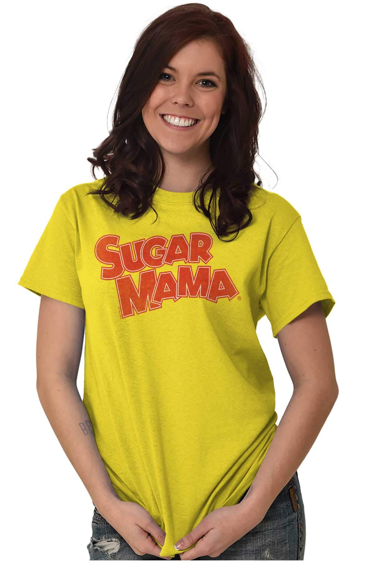 Vintage Retro Candy Sugar Mama Logo Women's Graphic T-Shirt - Soft Cotton Tee for Casual Wear, Street Style & Retro Fashion Lovers