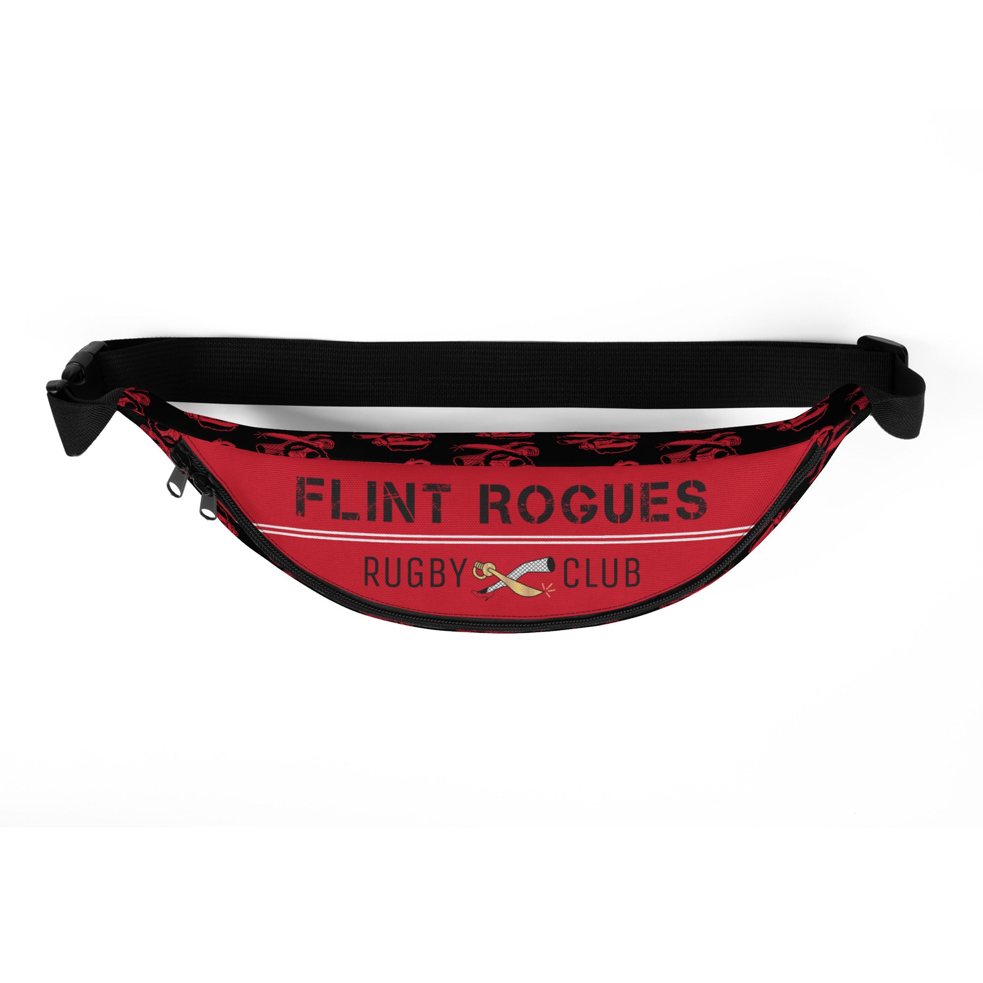 Flint Rogues RFC Fanny Pack - Water-Resistant Waist Bag for Men & Women - Perfect for Hiking, Running, Travel & Outdoor Adventures
