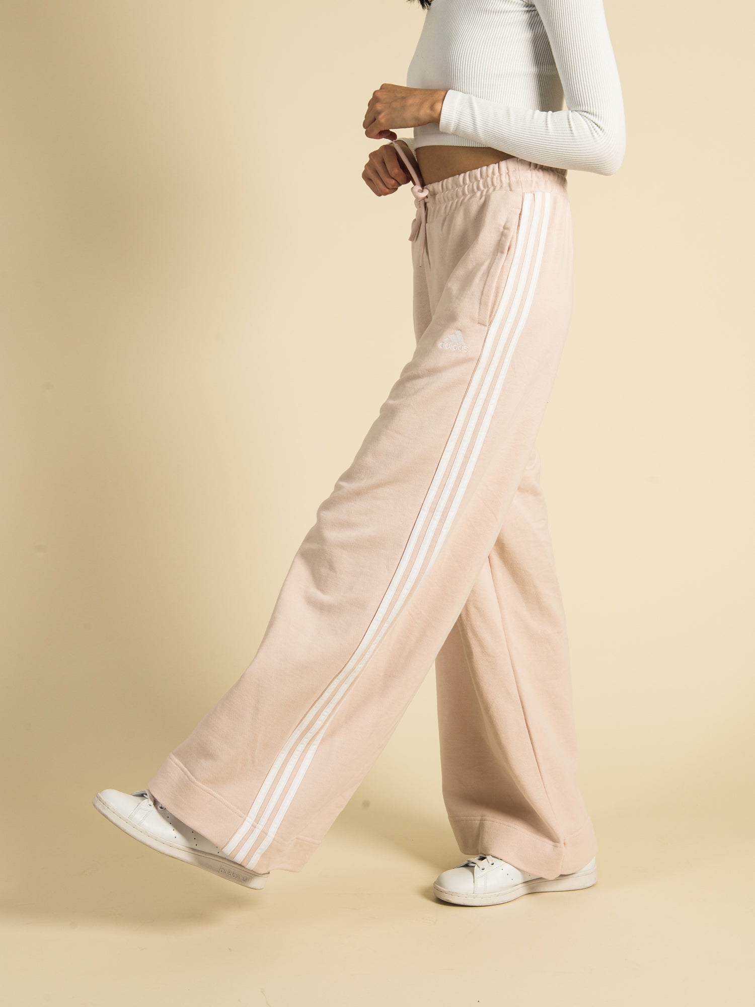 Adidas 3 Stripes Wide Leg Sweatpants for Women & Men - Comfortable Lounge Pants for Yoga, Running & Casual Wear - Clearance Sale