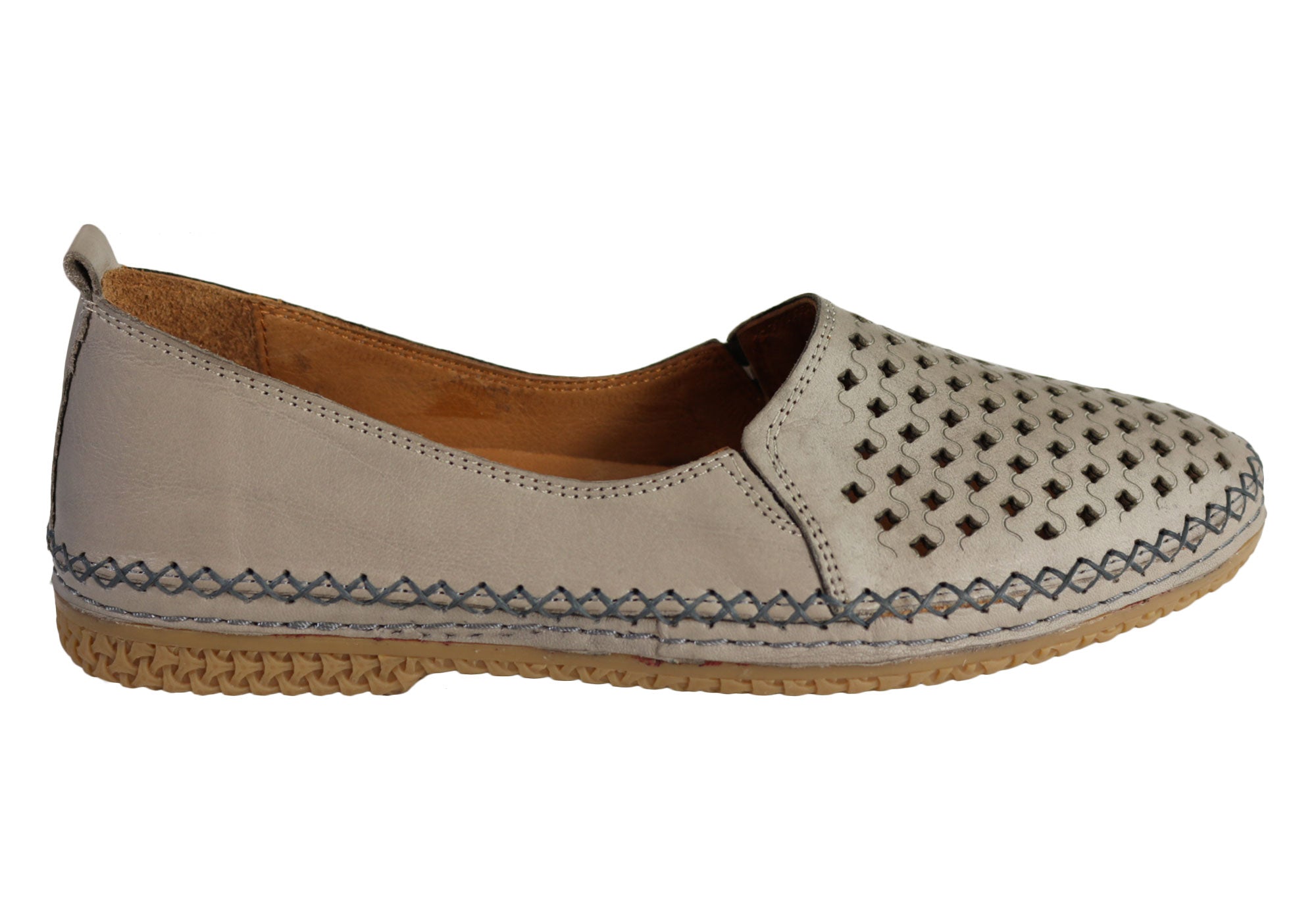 Orizonte Joy Women's Comfortable Soft Leather Flat Shoes - European Style Loafers for Casual Wear, Office & Walking