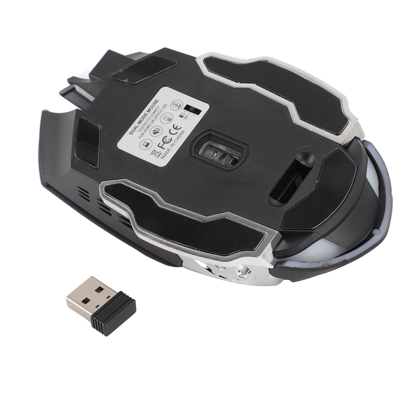 2.4GHz Wireless Gaming Mouse with Bluetooth, 4 Adjustable DPI Levels, Ergonomic Silent Design for PC & Laptop - Perfect for Gaming, Office Work, and Home Use