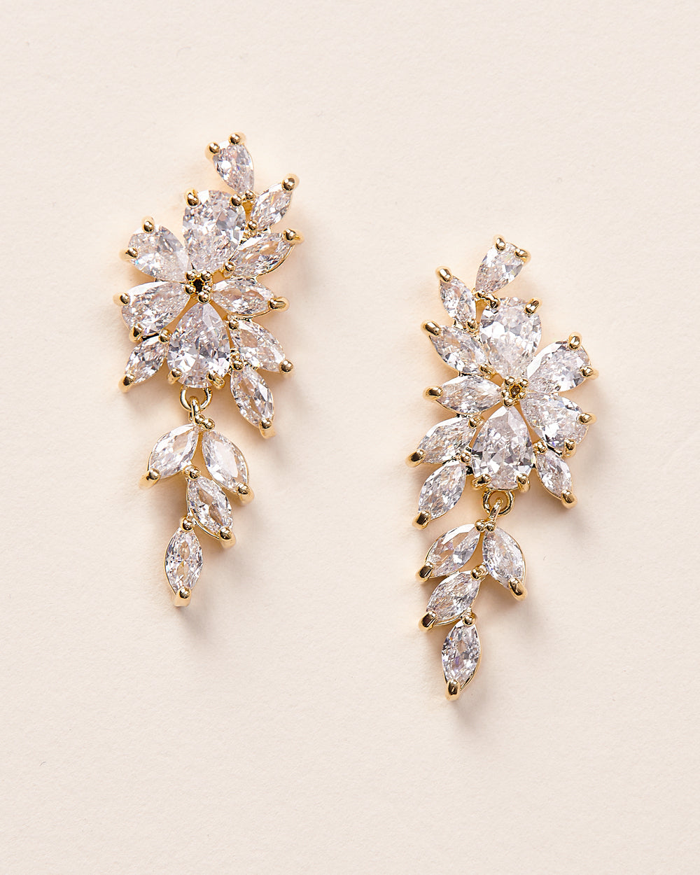 Vivian CZ Crystal Dangle Earrings for Women - Elegant Drop Earrings for Party, Wedding & Evening Wear