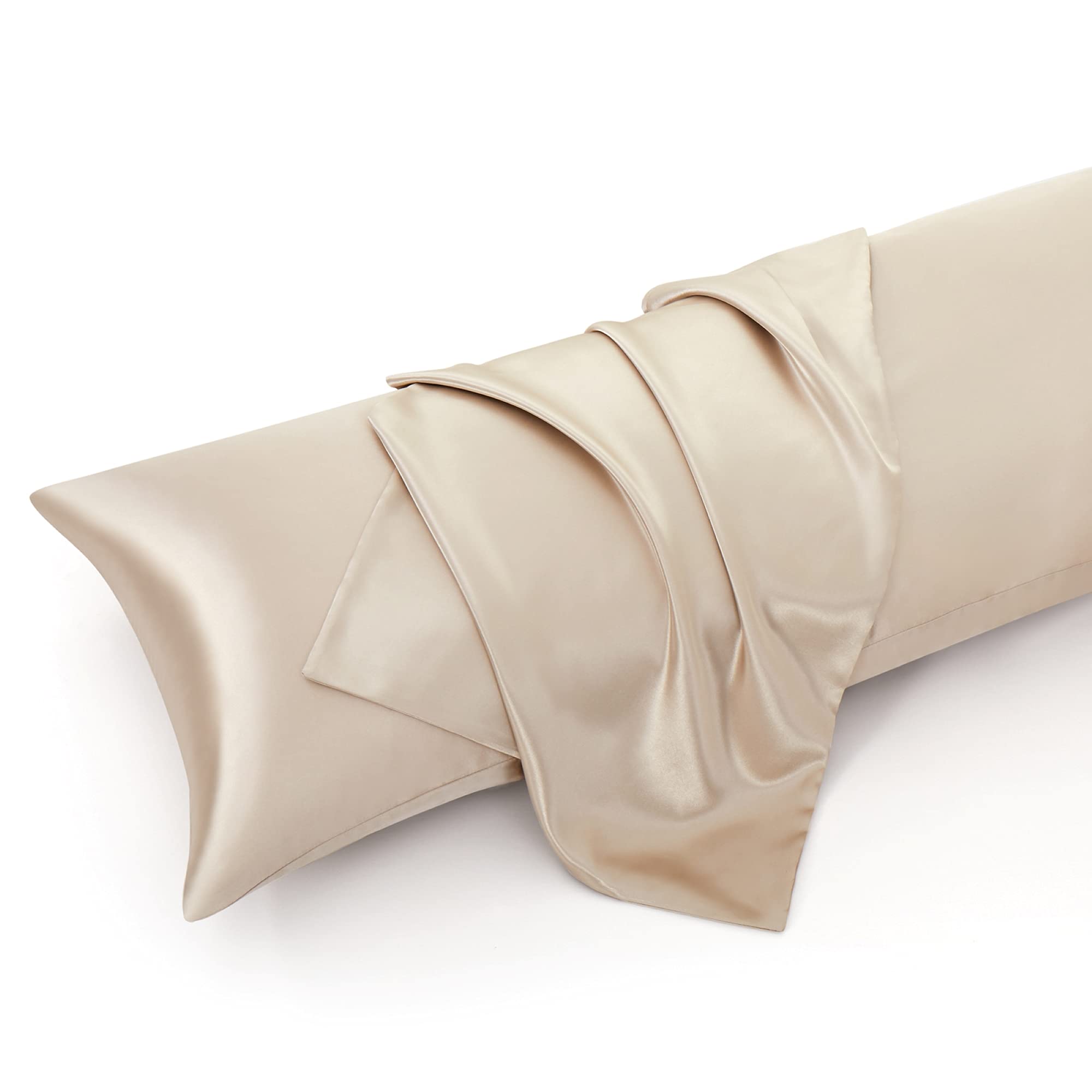 Entisn 4Pcs Silky Satin Sheets Set - Twin Size Luxury Bedding in Khaki, Ultra Soft & Breathable Satin Fabric - Includes 1 Fitted Sheet, 1 Flat Sheet & 2 Pillowcases - Perfect for Bedroom, Guest Room, Dorm or Hotel Use