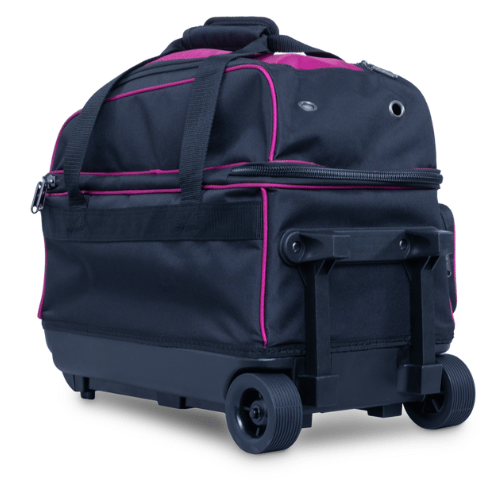 Brunswick Zone Double Roller Raspberry Bowling Bag - Durable & Stylish Bowling Gear for Men & Women - Perfect for League Play, Tournaments & Casual Bowling