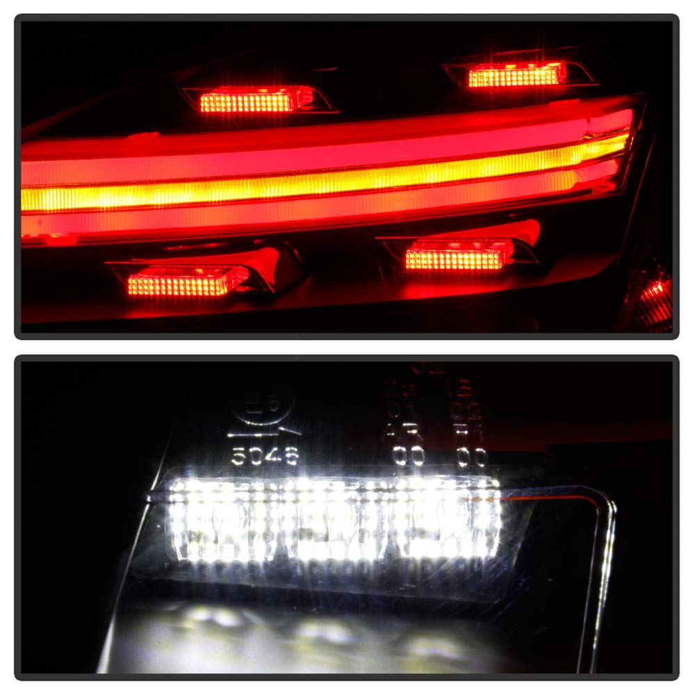 ACANII Black Housing Full LED Sequential Tail Lights for 2009-2012 Porsche Cayman & Boxster 987.2 (718 Style) - Enhanced Visibility & Modern Look for Night Driving & Car Shows