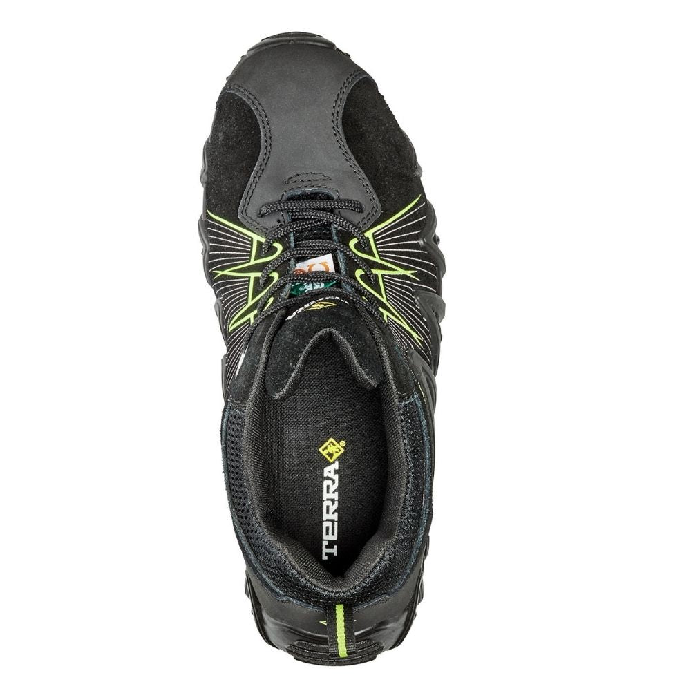 Terra Spider X Unisex Lightweight Composite Toe Work Shoes TR108008BLL - Yellow & Black Safety Boots for Construction, Warehouse & Outdoor Work