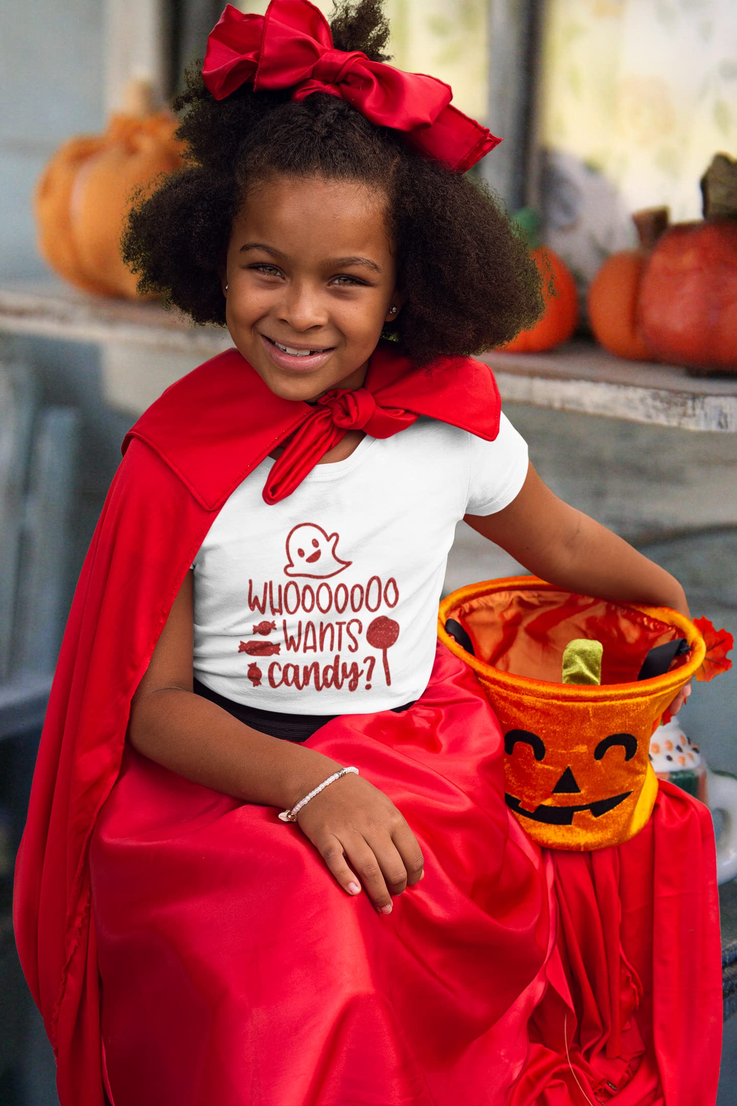 Halloween Iron On Decal - Candy Themed T-Shirt Transfer for DIY Halloween Crafts & Costumes | Black Halloween Shirt Decal for Parties, Trick or Treat & Festive Celebrations