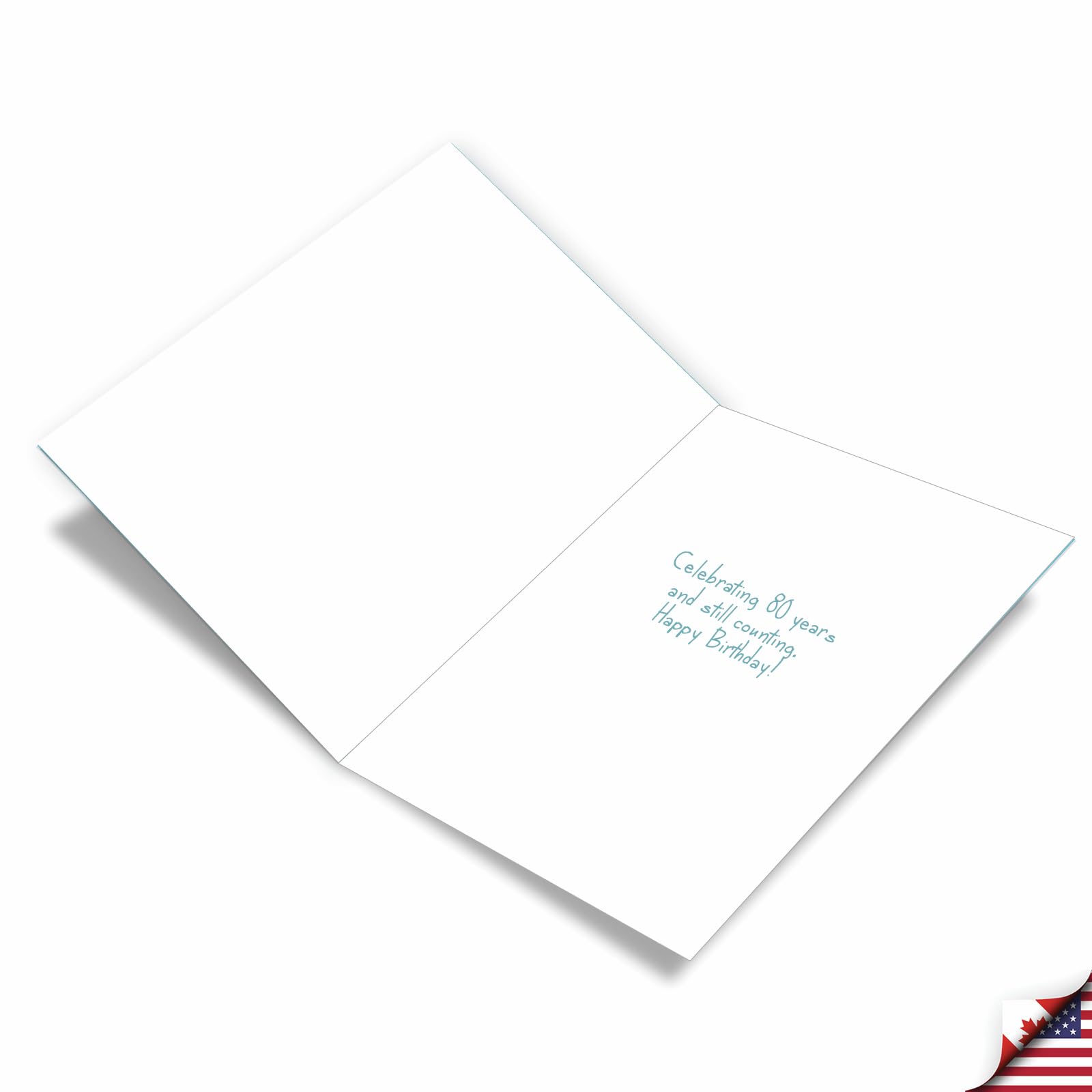 Funny 80th Birthday Card - Jumbo 8.5x11 Inch Milestone Greeting Card with Envelope (1 Pack) - Perfect for 80th Birthday Parties, Retirement Celebrations & Humorous Gift Giving