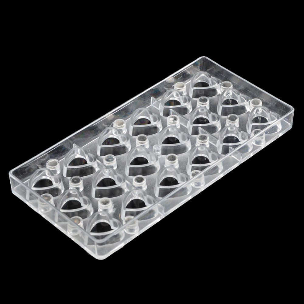 Premium Polycarbonate Chocolate Transfer Sheet Mold - Heart Shaped DIY Candy Making Tool for Handcrafted Chocolates, Baking Decorations & Valentine's Gifts (19325) | Perfect for Home Baking, Professional Confectionery & Romantic Gift Packaging