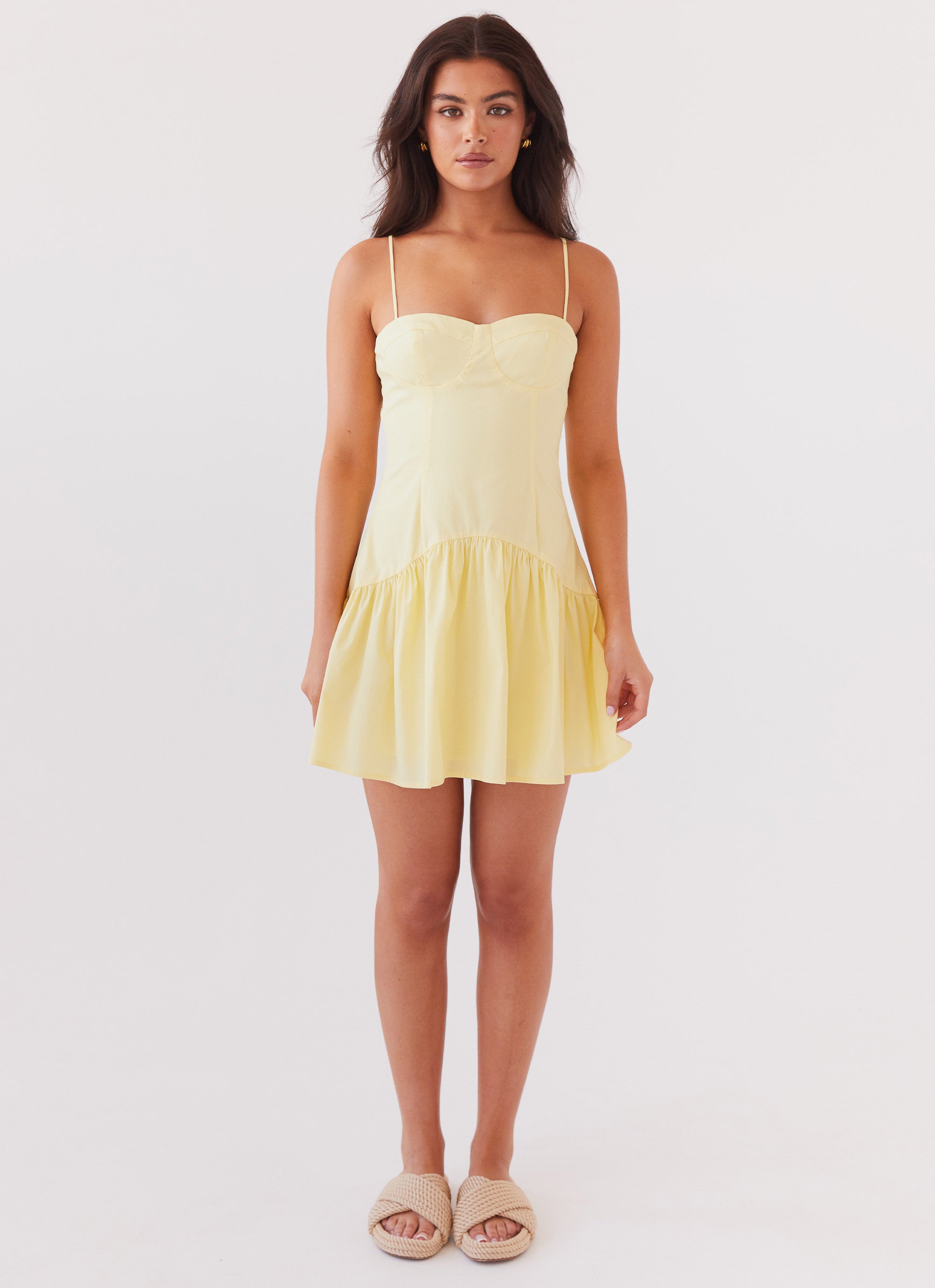 Endless Summer Mini Dress in Canary Yellow - Flowy & Comfortable Sundress for Beach, Vacation & Summer Outings
