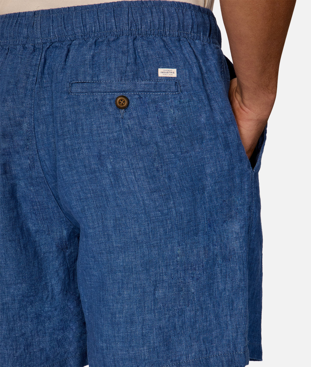 Premium Marina Linen Shorts for Men - Comfortable & Breathable Indigo Blue Summer Shorts - Perfect for Beach, Vacation & Casual Wear