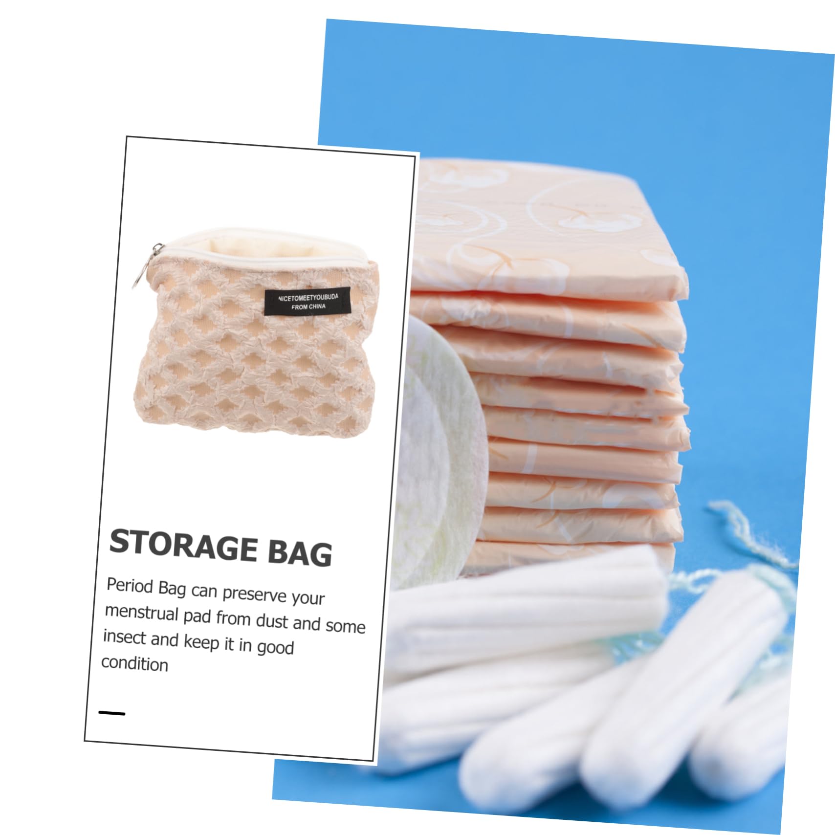 LALAFINA Multifunctional Travel Organizer Bag - Storage Pouch for Towels, Coins, Small Items & Accessories - Perfect for Travel, Home, Office & Daily Use