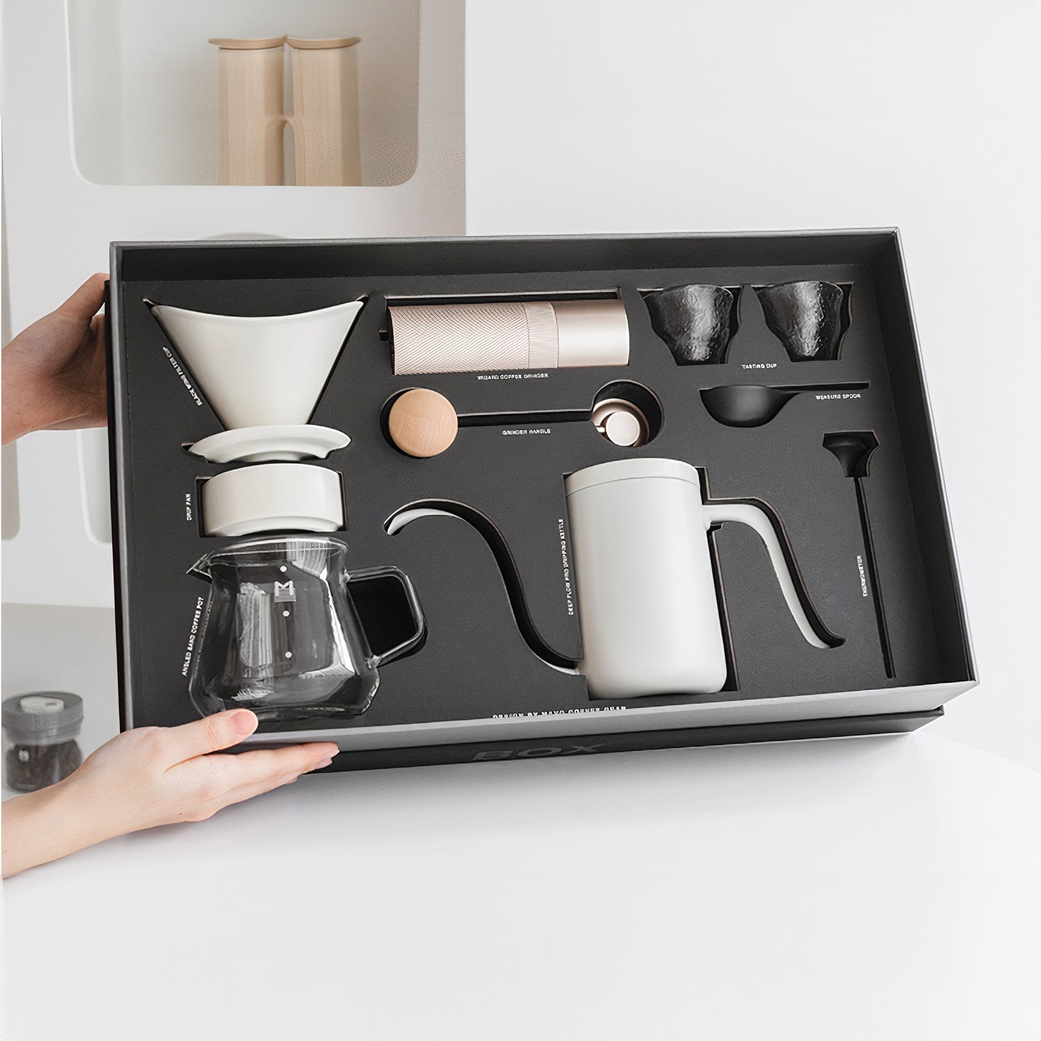 Premium Pour Over Coffee Maker Kit - Dripper, Carafe & Filters - Perfect for Home, Office & Camping Brewing