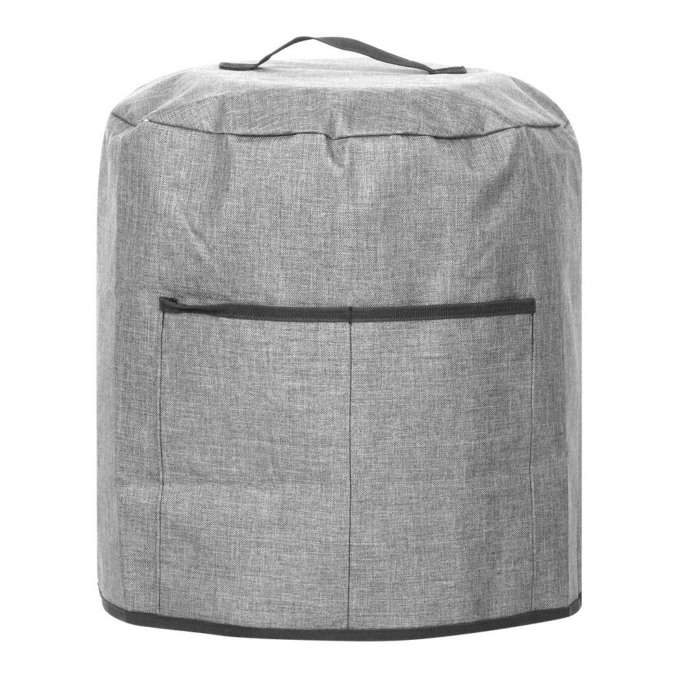 Waterproof Insulated Air Fryer Cover with Pocket & Handle - Dust Protection for Electric Pressure Cooker, Rice Cooker & Steamer - 38 x 38.7 cm (Grey) - Perfect for Kitchen Storage & Appliance Protection