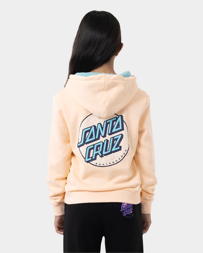 Santa Cruz Sprinkle Dot Girls Hoodie - Soft Cotton Pullover for Kids | Cute Graphic Sweatshirt for School, Playdates & Outdoor Activities
