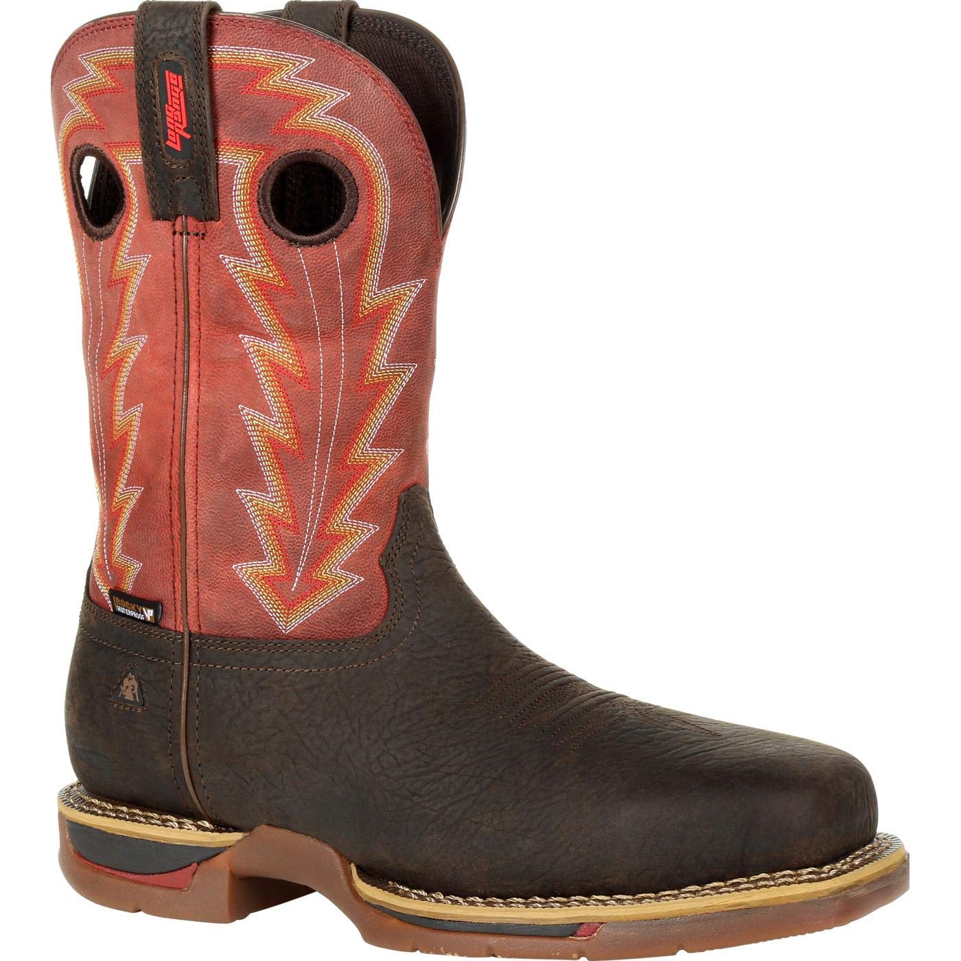 ROCKY Men's RKW0319 Western Boots - Durable Cowboy Boots for Men, Comfortable & Stylish for Riding, Work, and Outdoor Activities