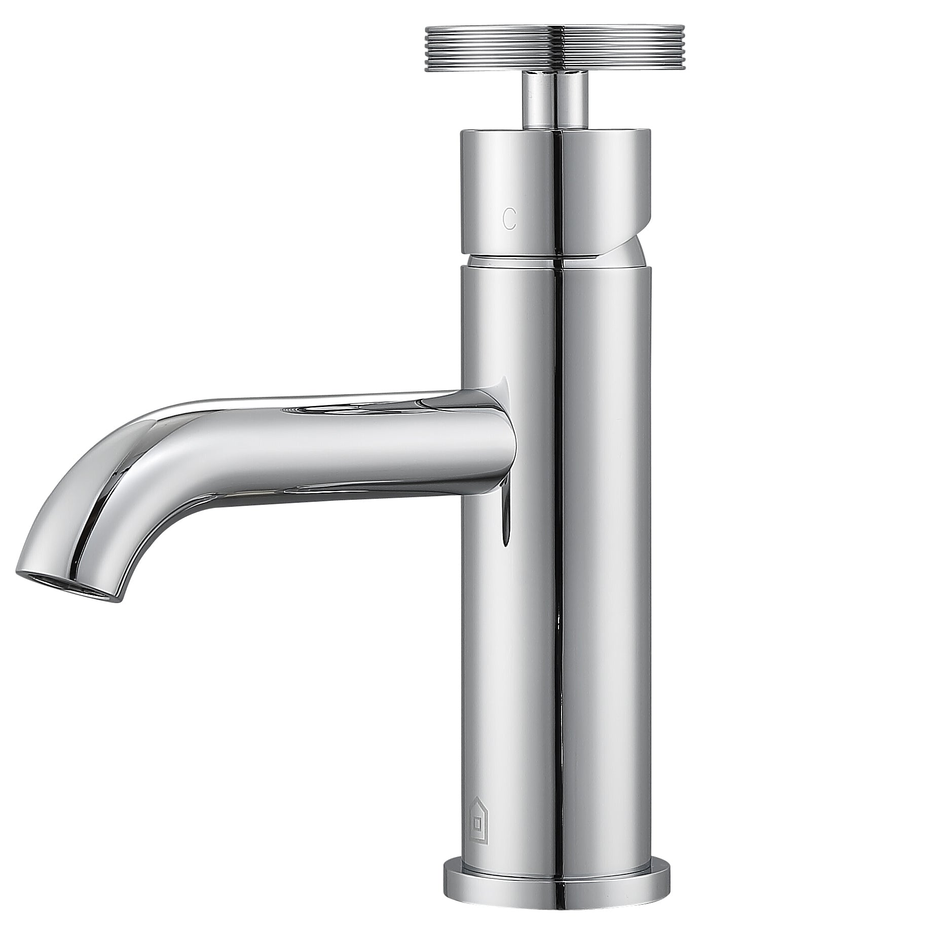 Ancona Nova Series Single Lever Chrome Bathroom Faucet - Modern Waterfall Spout Design for Sink Vanity, Perfect for Home & Hotel Bathroom Renovation