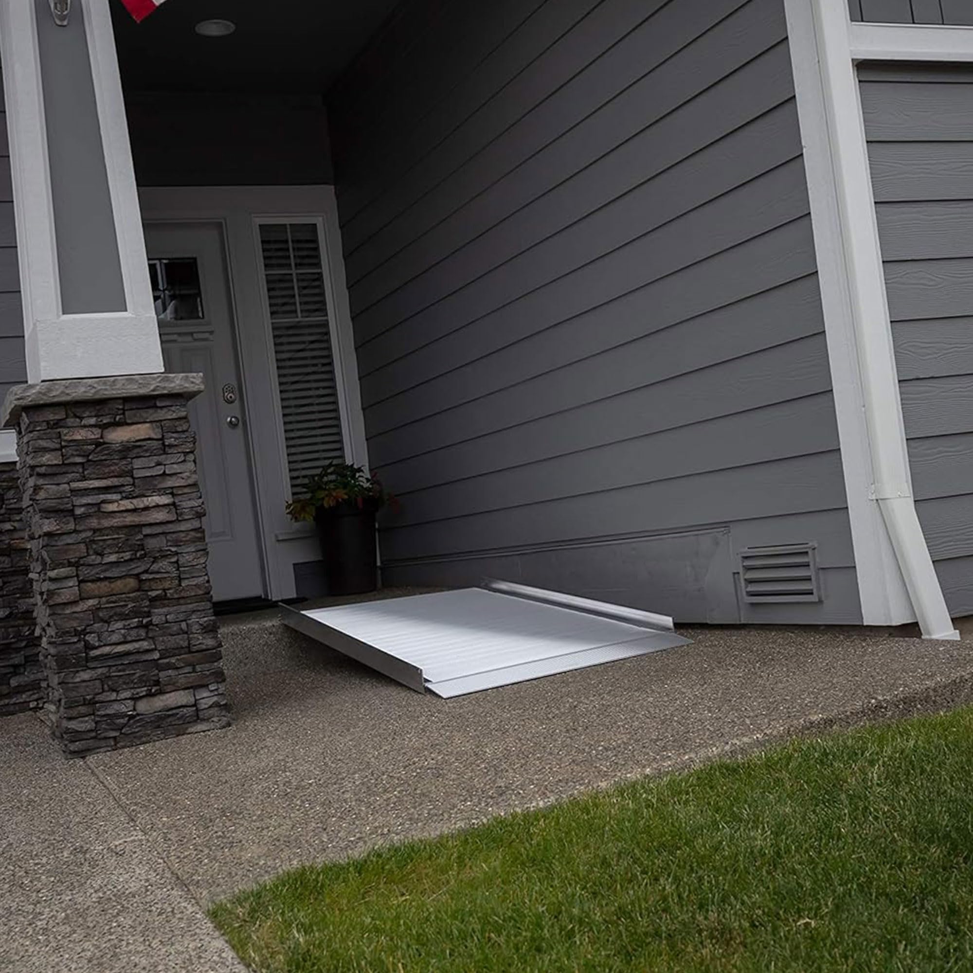 EZ-ACCESS GATEWAY 3G 3ft Aluminum Portable Wheelchair Ramp - Lightweight Mobility Ramp with Textured Non-Slip Surface & Self-Adjusting Transition Plates - Ideal for Home Entry, Vehicles & ADA Accessibility