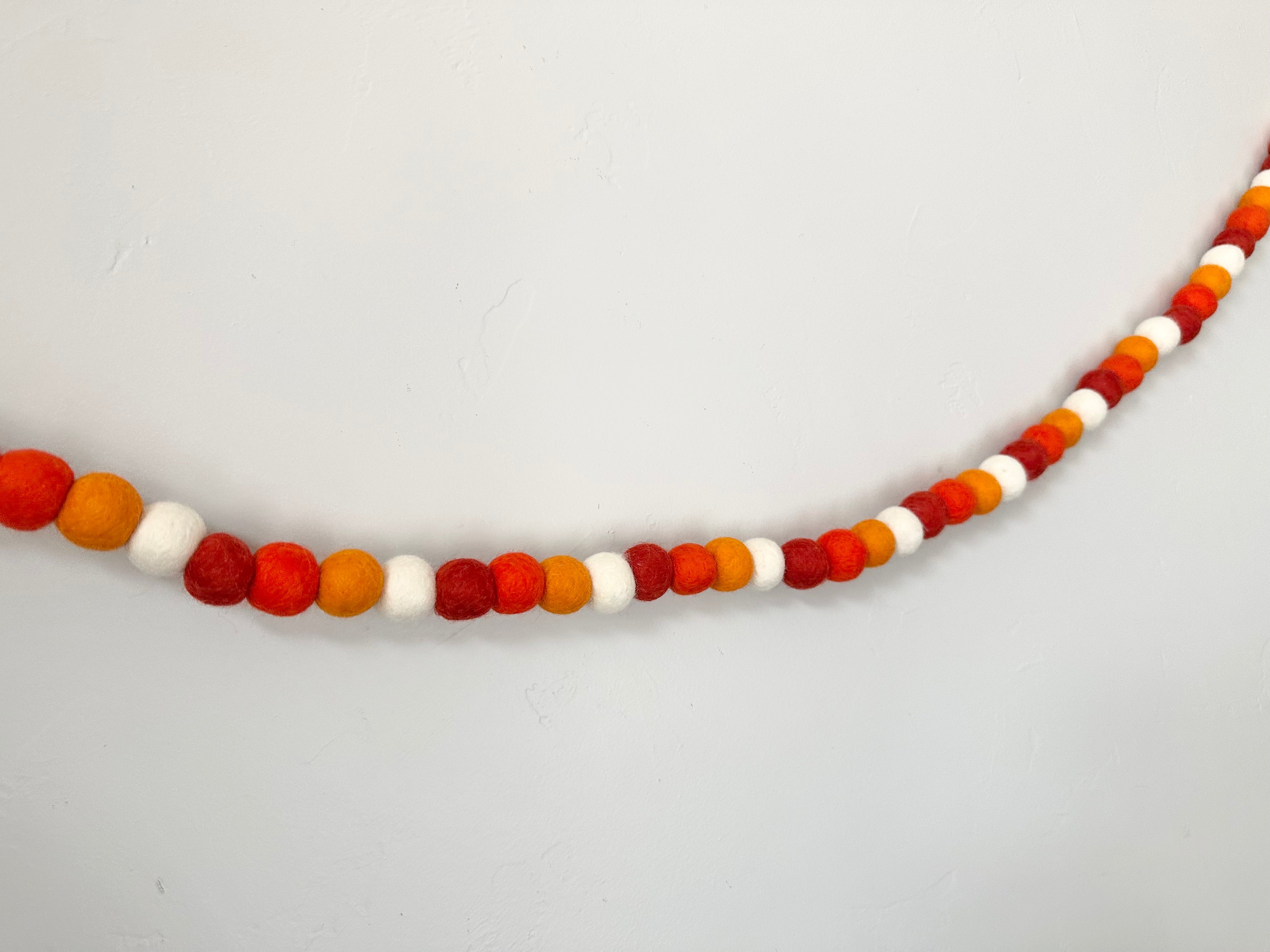 Vibrant Orange Gradient Garland - Perfect for Home Decor, Party Backdrops & Wedding Decorations
