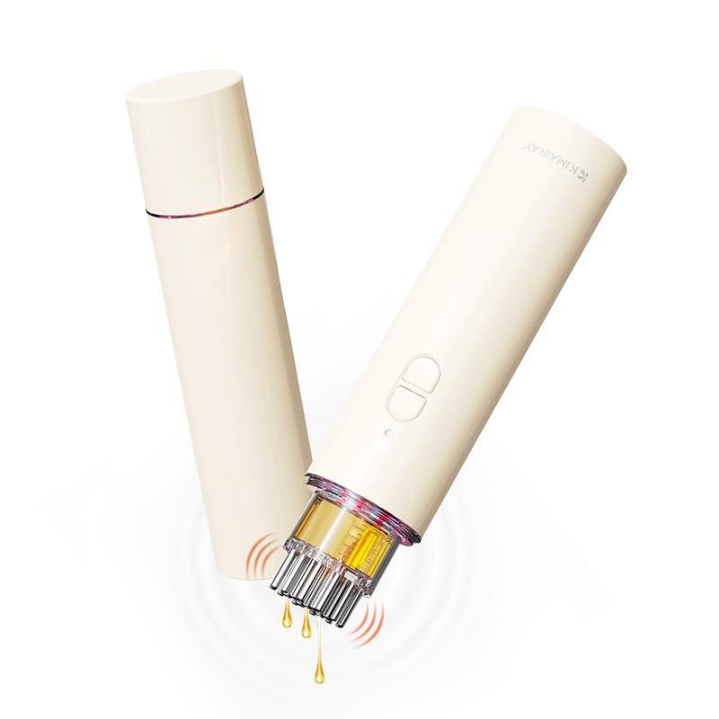 Electric Hair Oil Applicator & Scalp Massager 2-in-1 - Automatic Essential Oil Dispensing Brush for Hair Growth & Scalp Care - Handheld Hair Serum Applicator with Massage Comb - Perfect for Home Hair Treatments & Salon Use