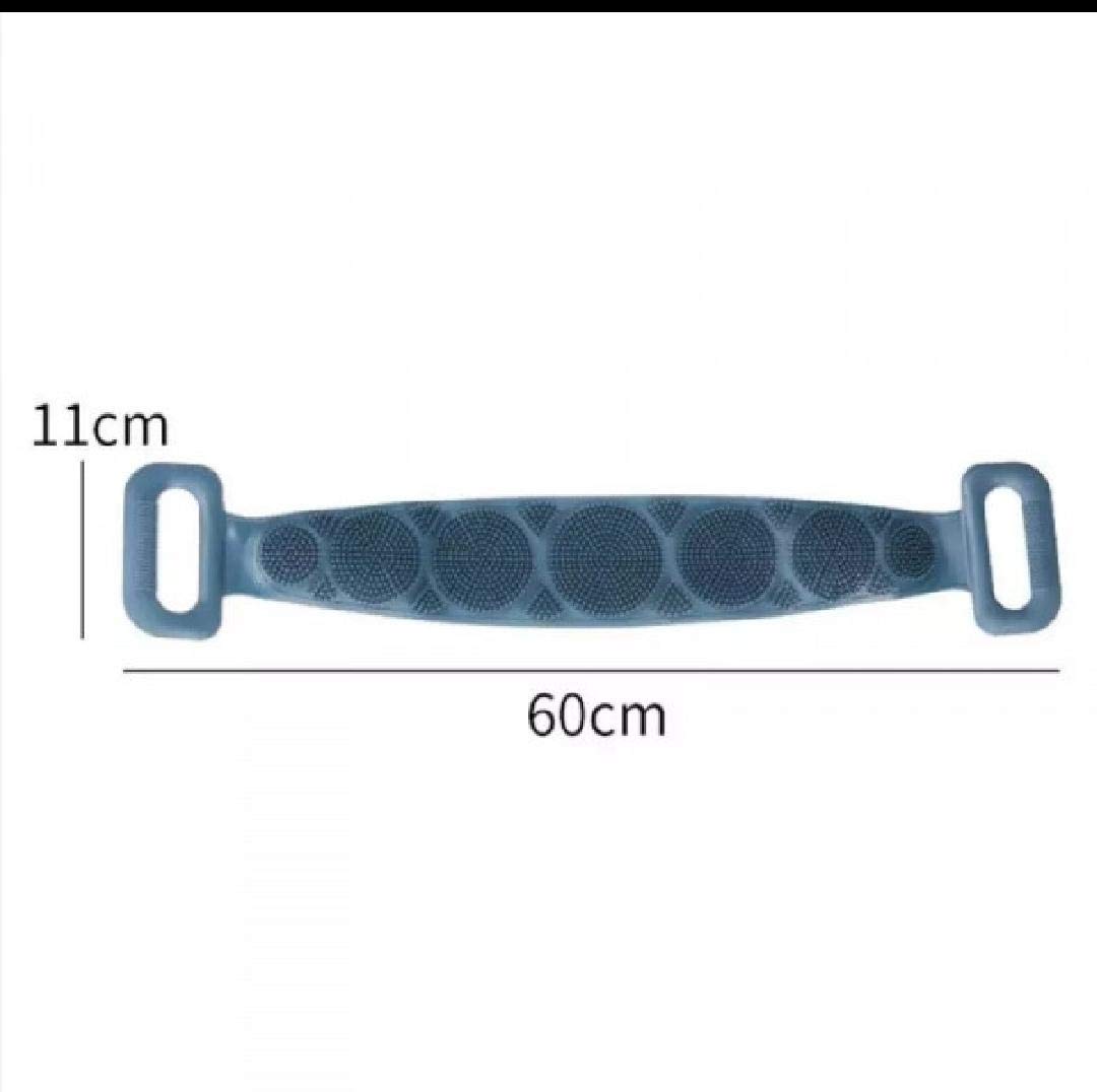 RA Products Double-Sided Silicone Body Scrubber Belt - Exfoliating Shower Scrubber for Deep Cleansing, Dead Skin Removal & Massage | Perfect for Bath, Shower & Spa Days at Home
