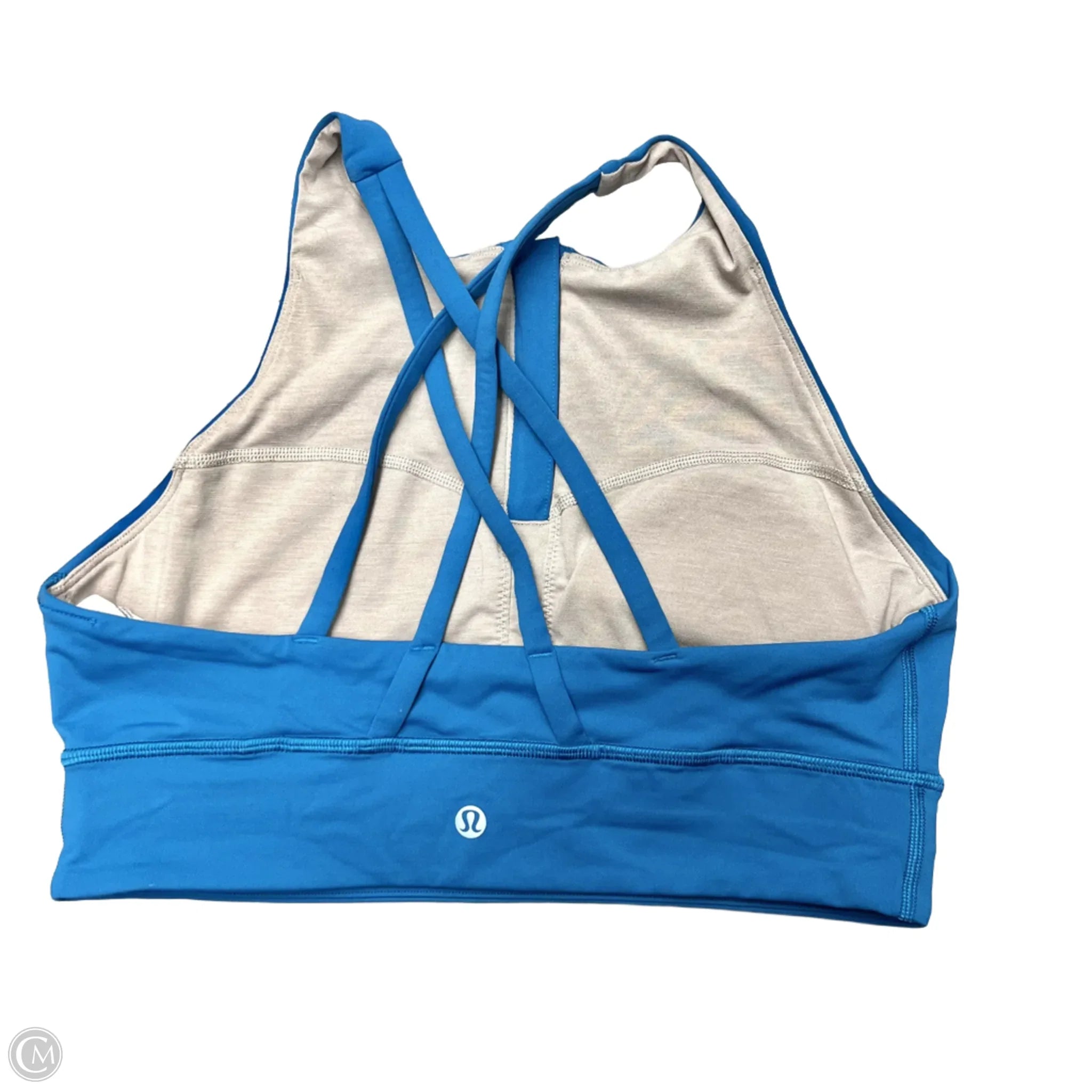 Lululemon Women's Athletic Sports Bra - Medium Support, Size 10, Blue - Perfect for Yoga, Running & Gym Workouts