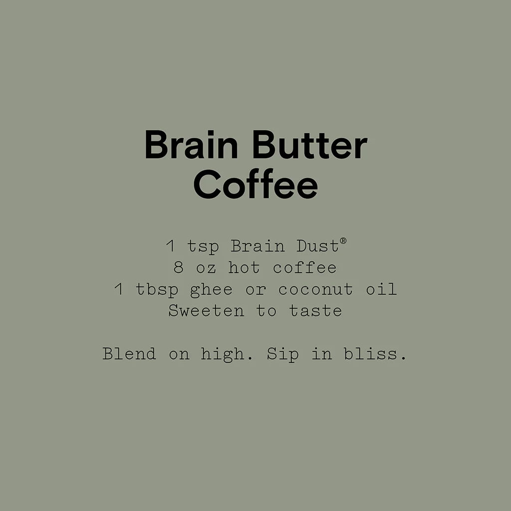 Brain Dust | Natural Adaptogens for Focus & Mental Clarity | Boost Concentration for Work & Study