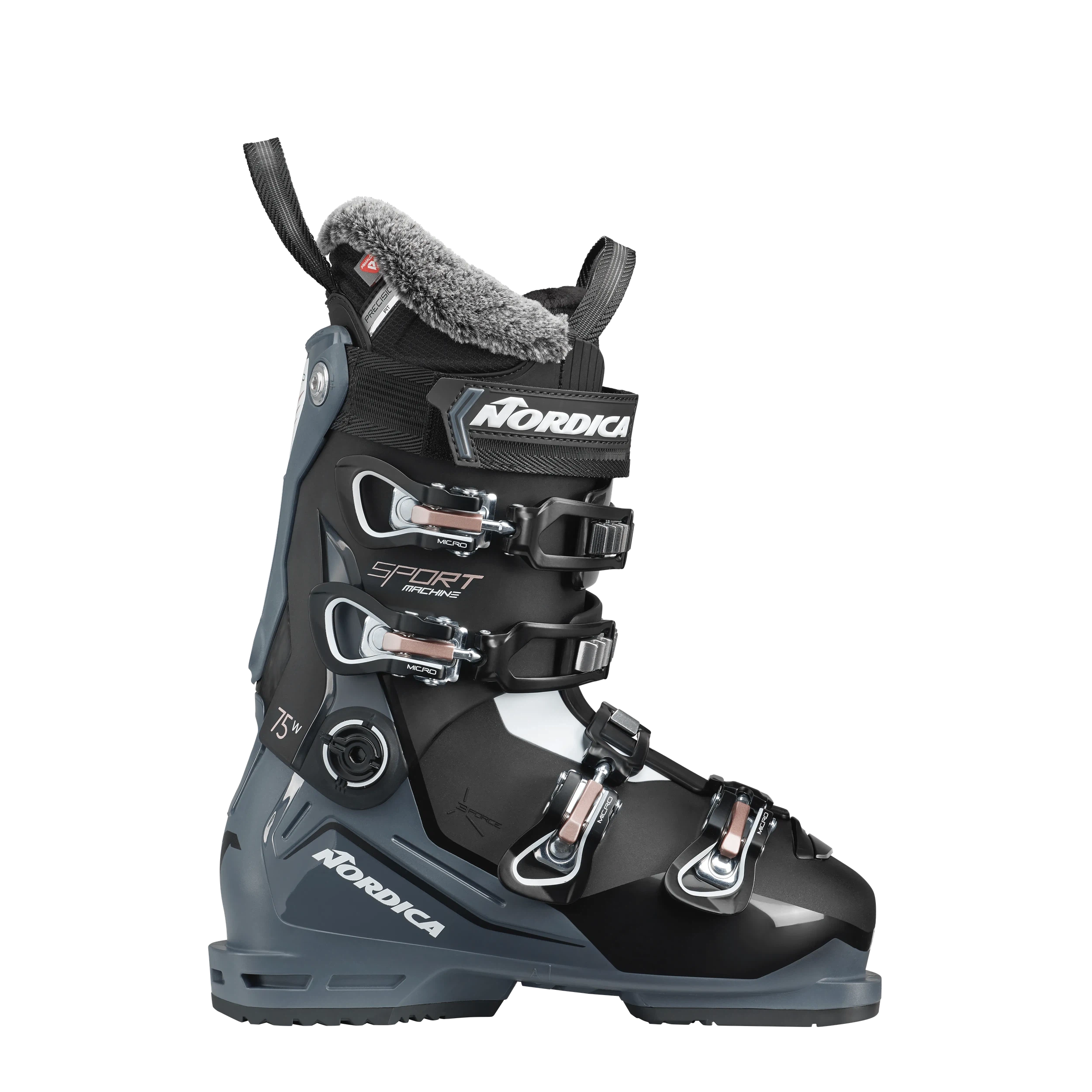 Nordica Sportmachine 3 75 W Ski Boots 2025 - Women's All-Mountain Performance Ski Boots for Comfort & Control - Perfect for Alpine Skiing & Freeride Adventures