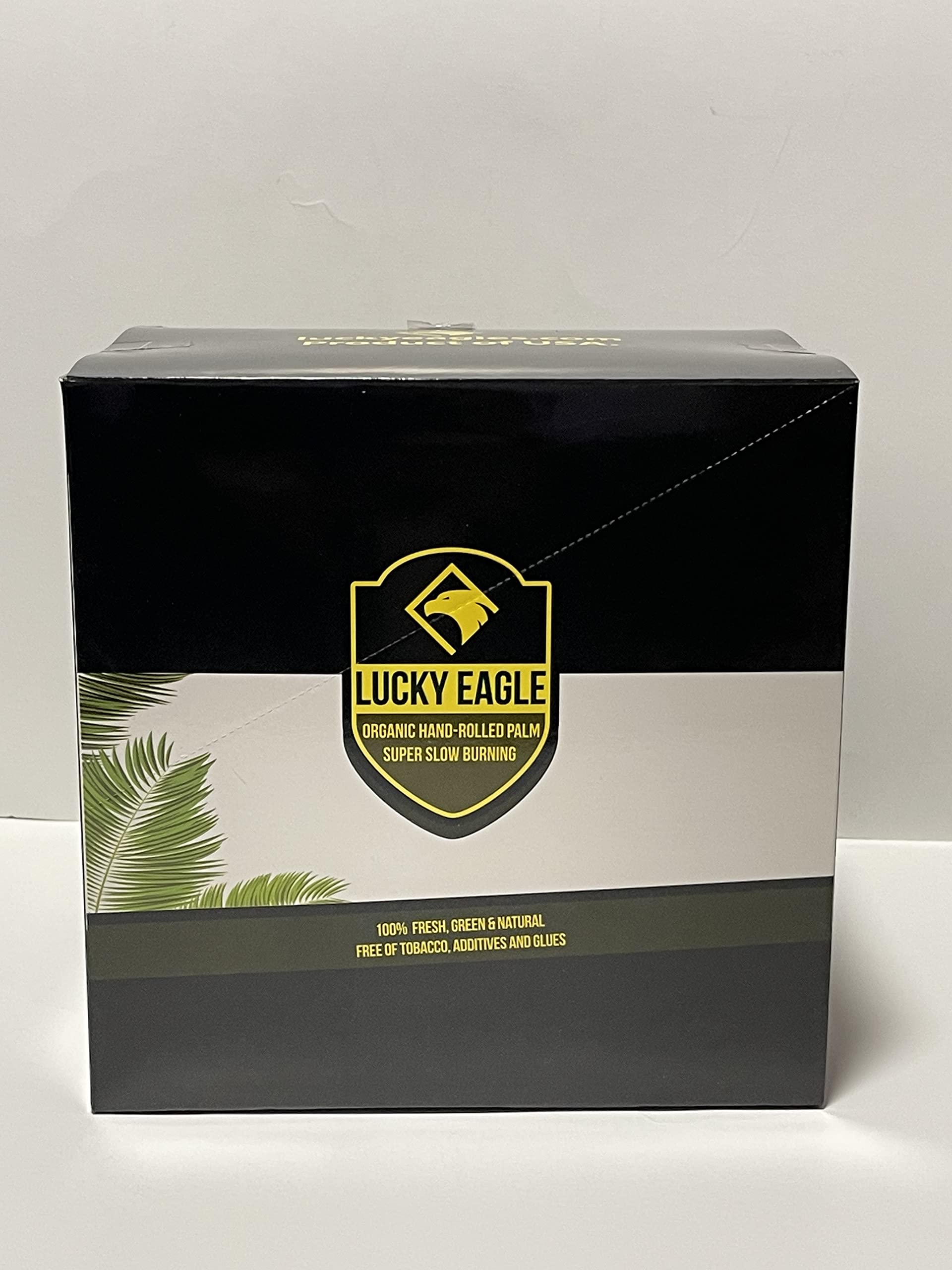 Lucky Eagle Mini Pre-Rolled Cones - Natural Palm Leaf Pre-Wraps for Smoking - 25 Cones per Pack (5-Pack Box) - Perfect for Travel & Quick Rolling