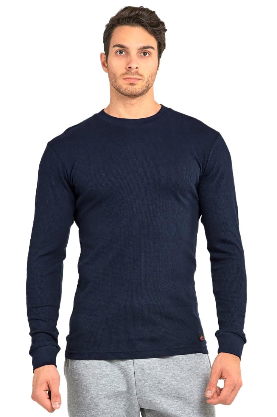 Men's Mid-Weight Waffle Thermal Shirt - Warm Long Sleeve Knit Top for Winter, Hunting & Outdoor Activities | Comfortable Base Layer for Cold Weather
